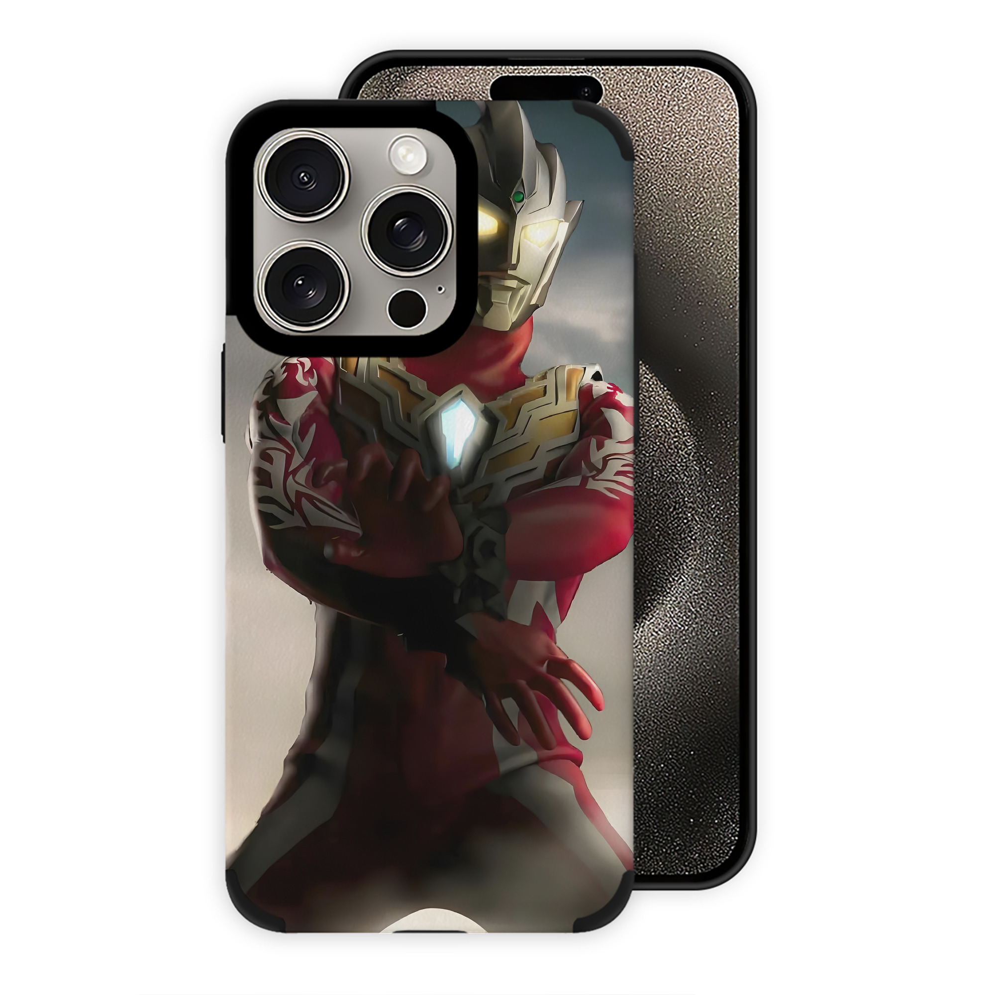 （画像用） ウルトラマン Ultraman 【iPhone15ProMax対応】 PUレザー スマホケース 耐衝撃＆黄変防止