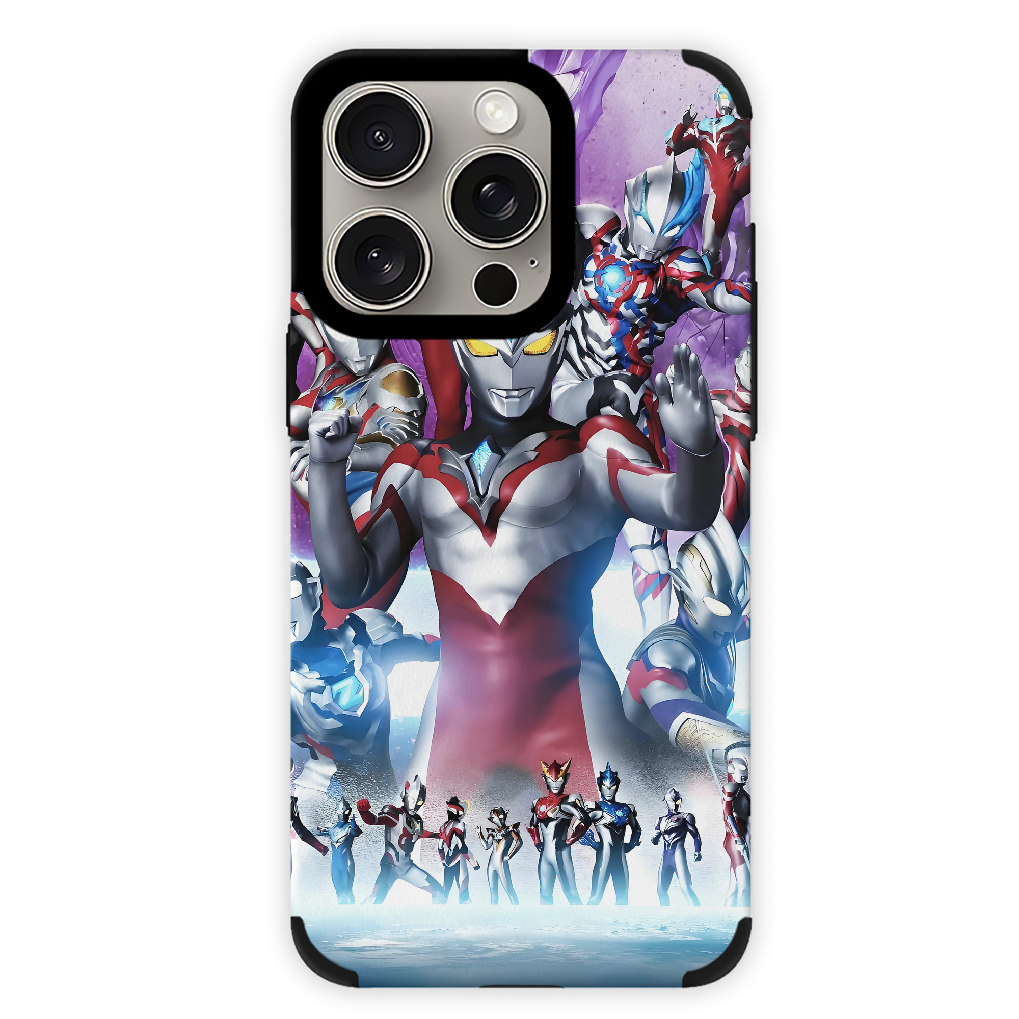 （画像用） ウルトラマン Ultraman 【iPhone15ProMax対応】 PUレザー スマホケース 耐衝撃＆黄変防止