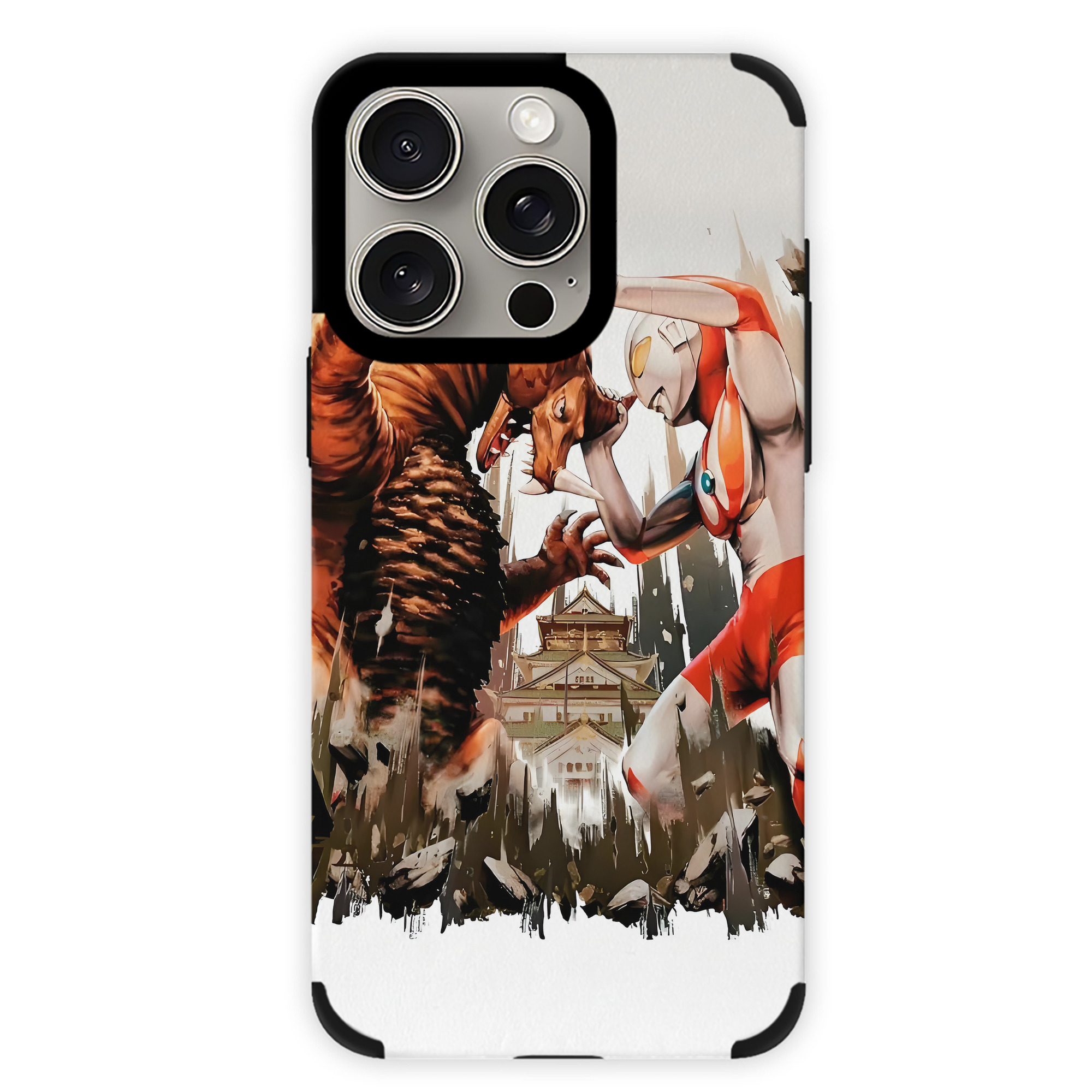 （画像用） ウルトラマン Ultraman 【iPhone15ProMax対応】 PUレザー スマホケース 耐衝撃＆黄変防止