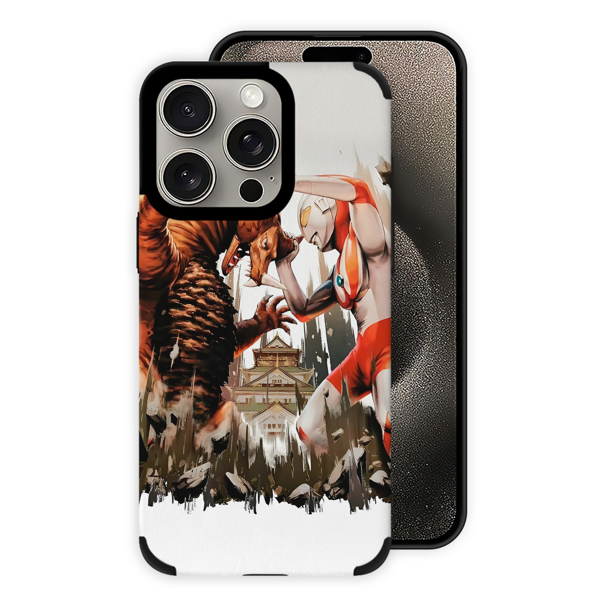（画像用） ウルトラマン Ultraman 【iPhone15ProMax対応】 PUレザー スマホケース 耐衝撃＆黄変防止