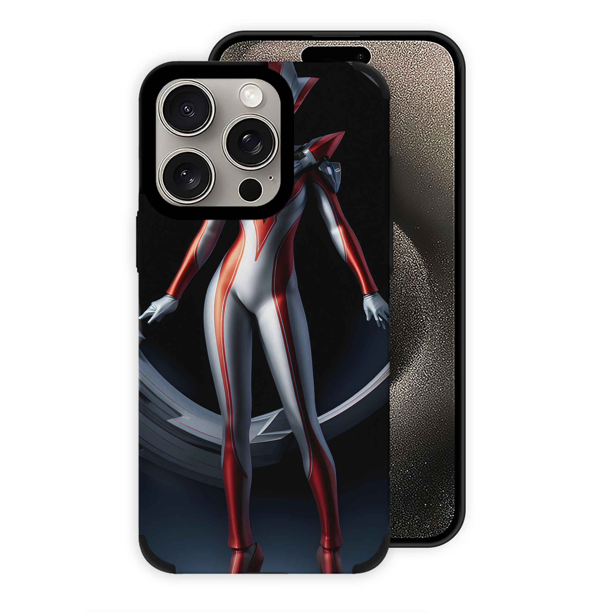 （画像用） ウルトラマン Ultraman 【iPhone15ProMax対応】 PUレザー スマホケース 耐衝撃＆黄変防止