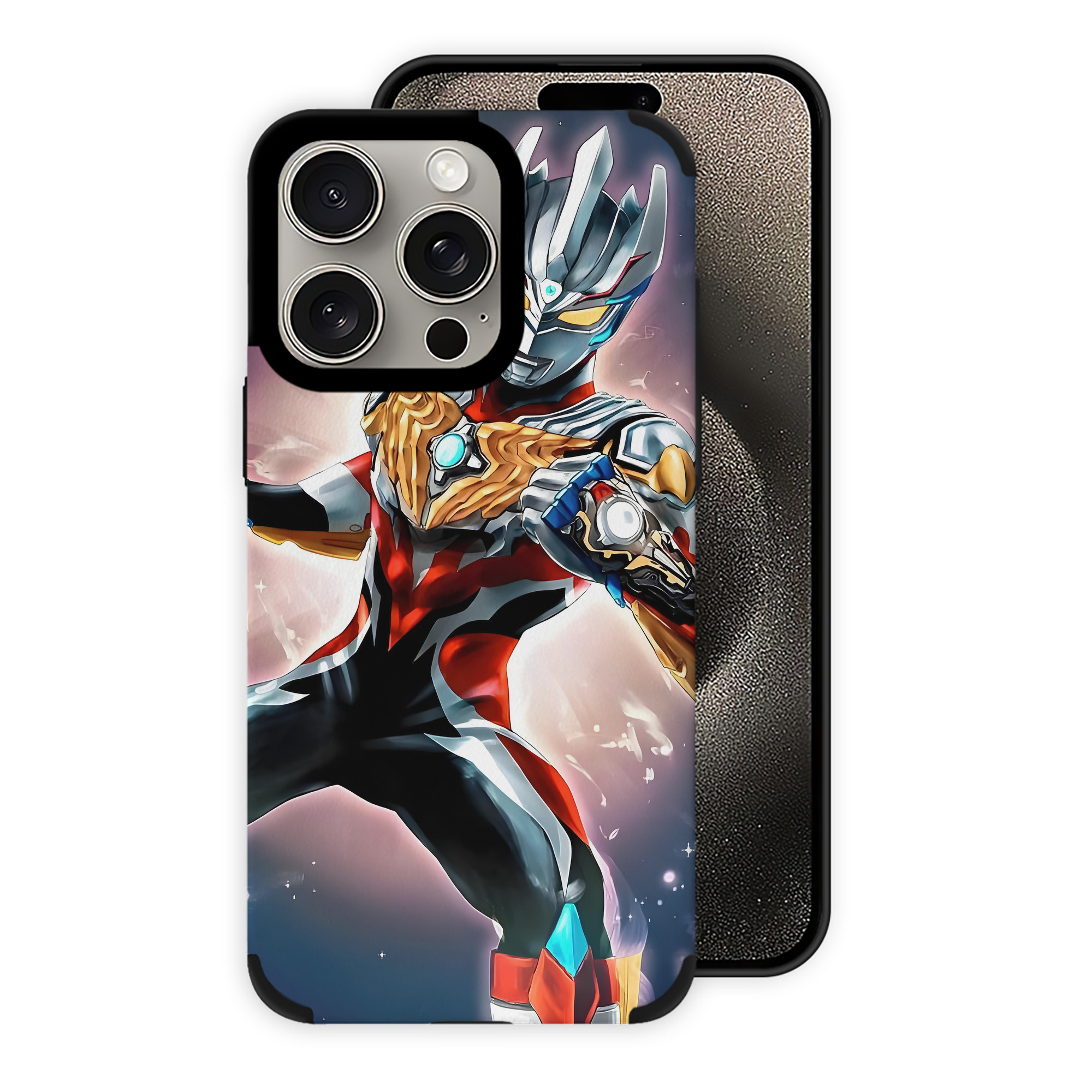 （画像用） ウルトラマン Ultraman 【iPhone15ProMax対応】 PUレザー スマホケース 耐衝撃＆黄変防止
