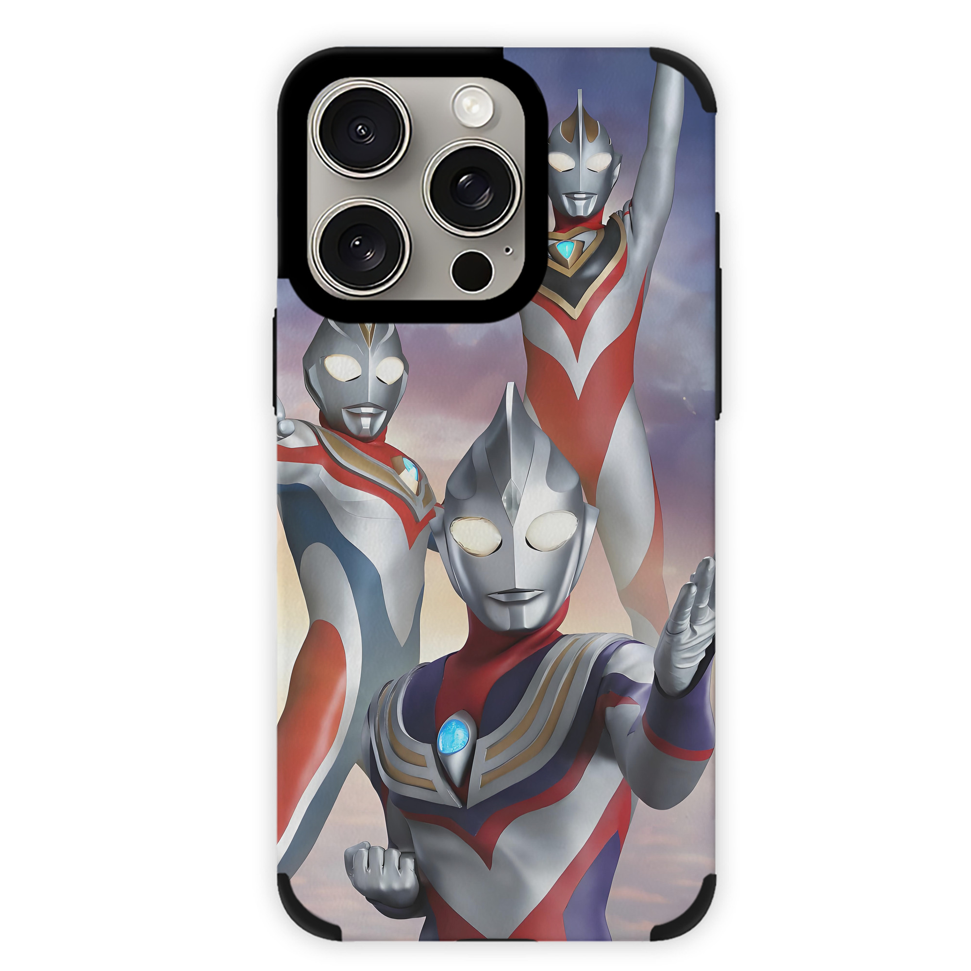 （画像用） ウルトラマン Ultraman 【iPhone15ProMax対応】 PUレザー スマホケース 耐衝撃＆黄変防止