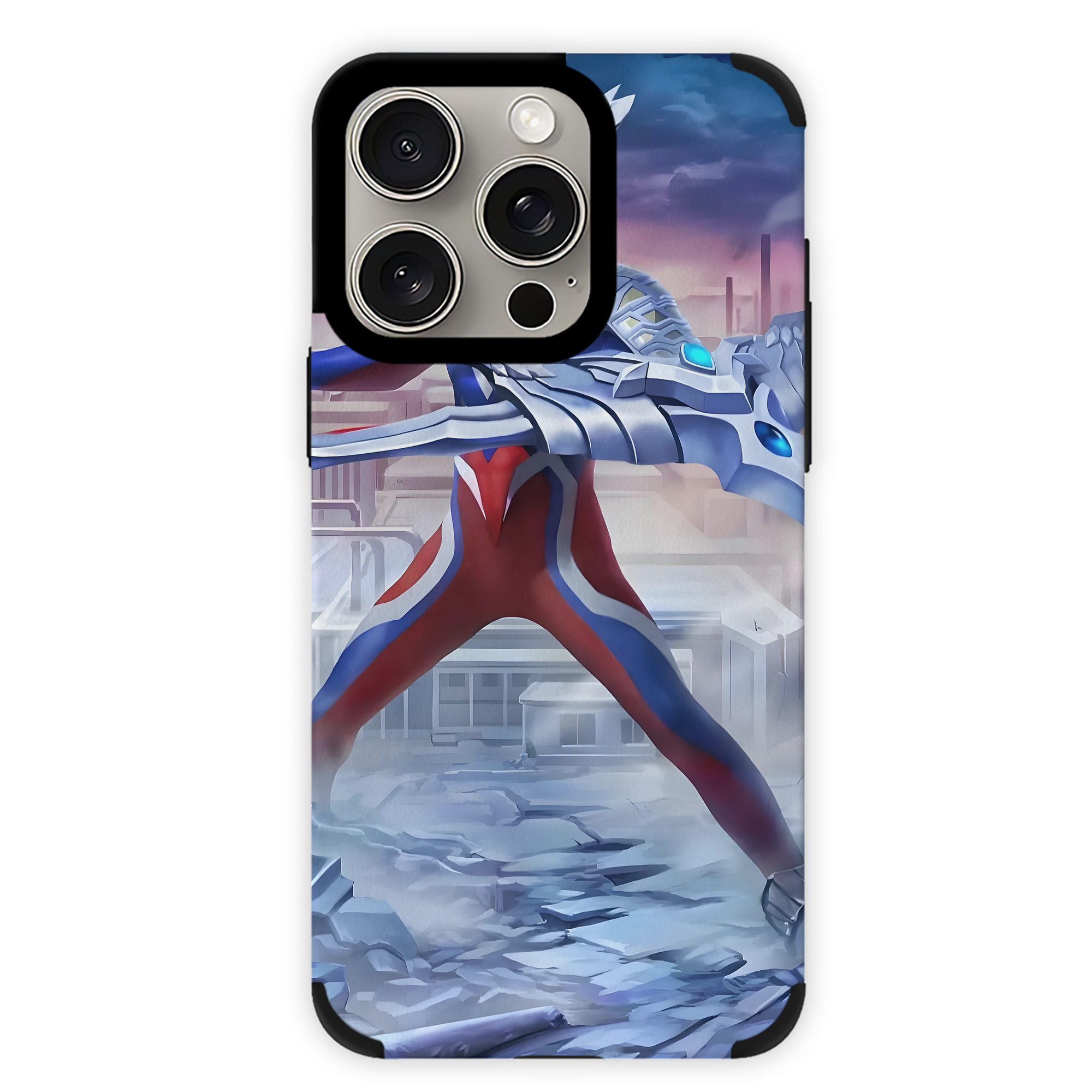 （画像用） ウルトラマン Ultraman 【iPhone15ProMax対応】 PUレザー スマホケース 耐衝撃＆黄変防止