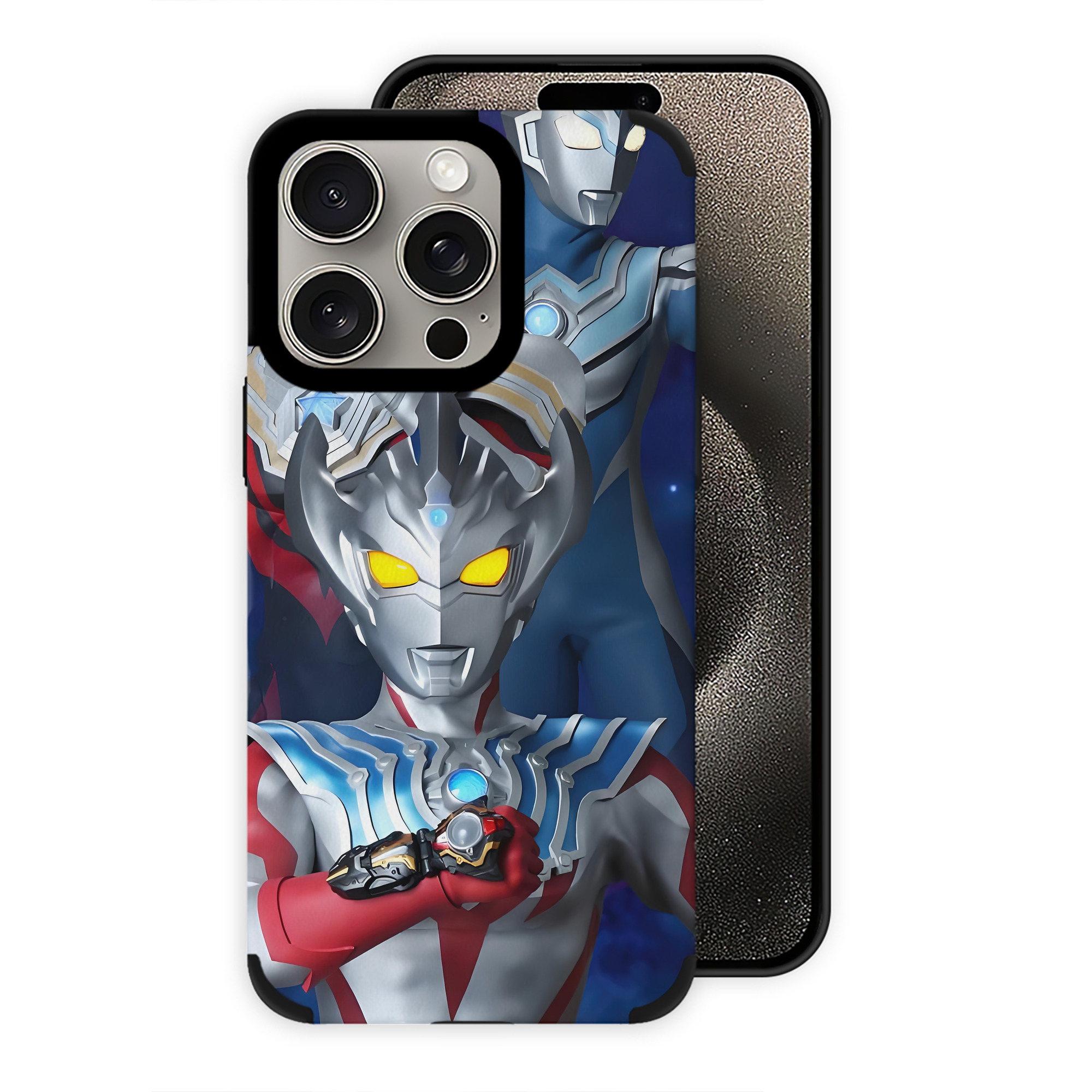 （画像用） ウルトラマン Ultraman 【iPhone15ProMax対応】 PUレザー スマホケース 耐衝撃＆黄変防止