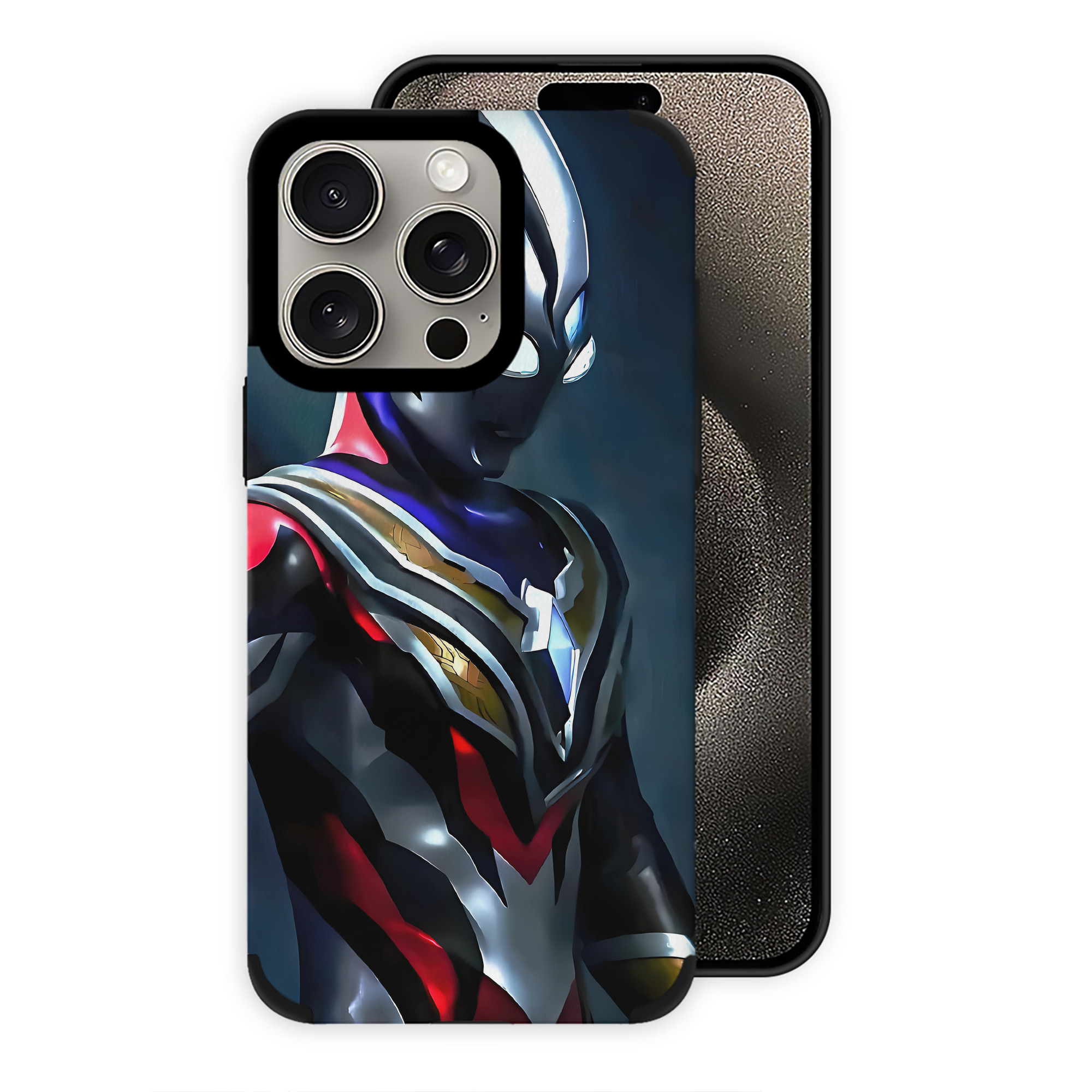 （画像用） ウルトラマン Ultraman 【iPhone15ProMax対応】 PUレザー スマホケース 耐衝撃＆黄変防止