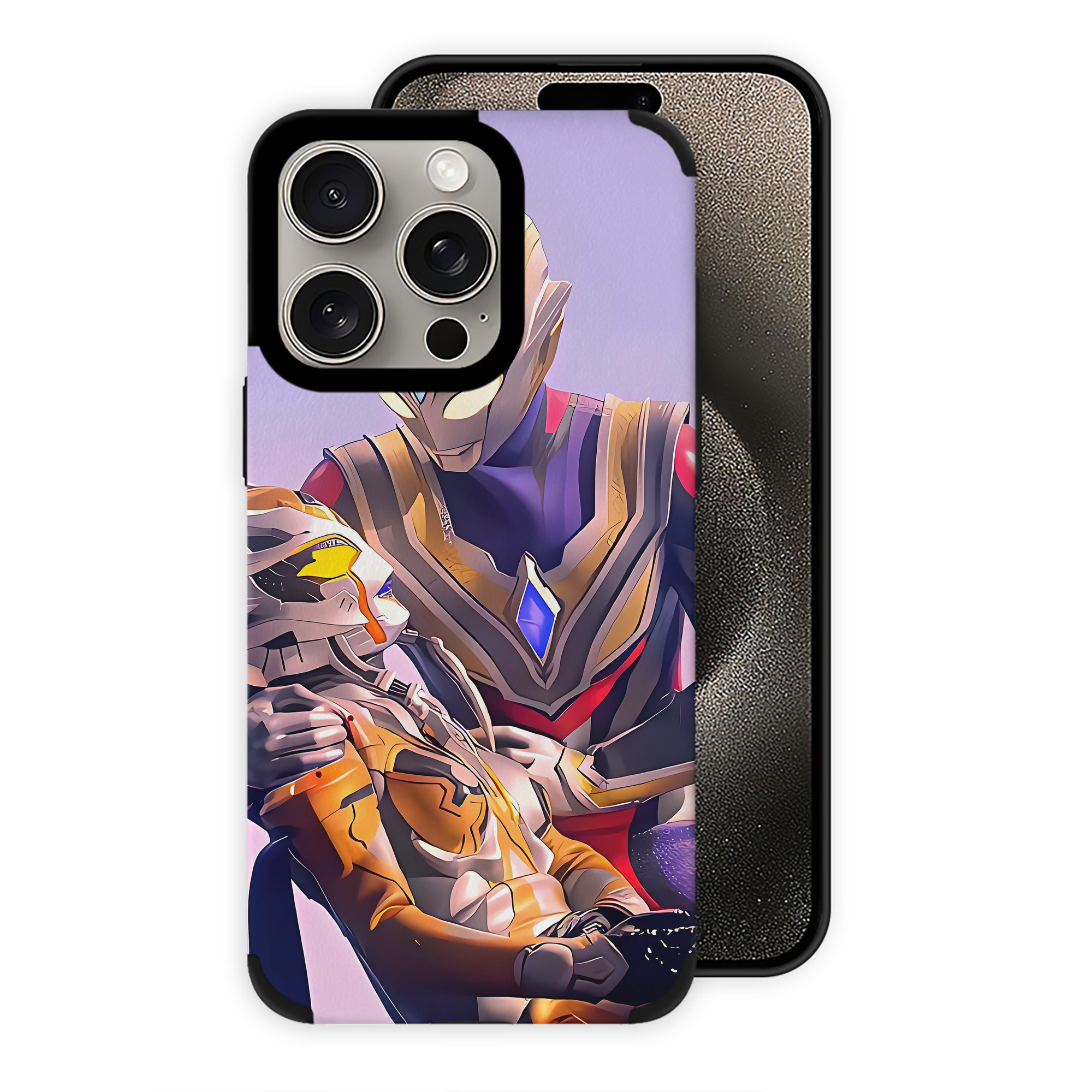 （画像用） ウルトラマン Ultraman 【iPhone15ProMax対応】 PUレザー スマホケース 耐衝撃＆黄変防止