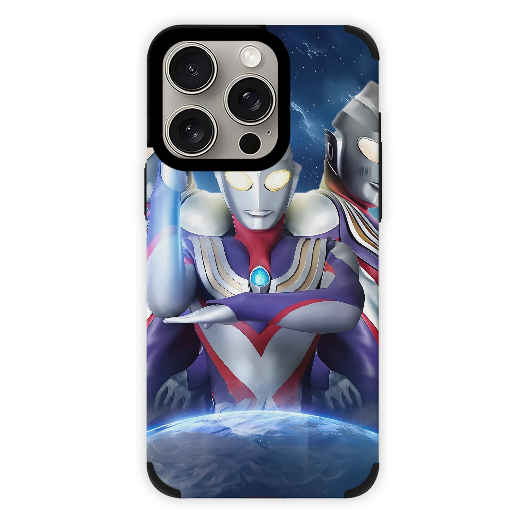 （画像用） ウルトラマン Ultraman 【iPhone15ProMax対応】 PUレザー スマホケース 耐衝撃＆黄変防止