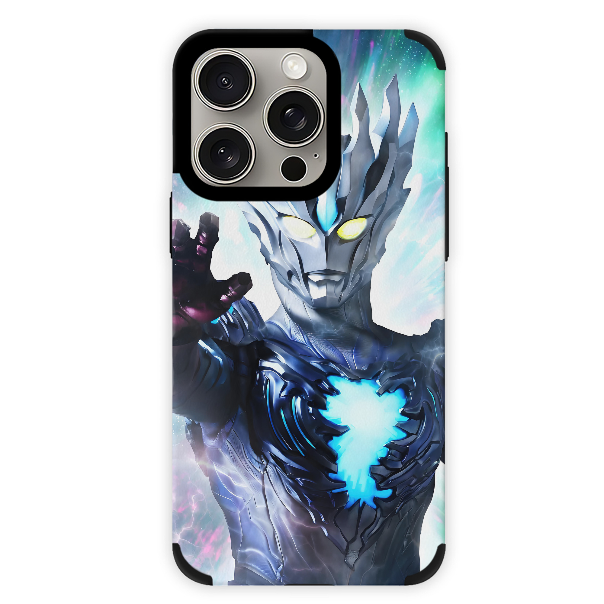 （画像用） ウルトラマン Ultraman 【iPhone15ProMax対応】 PUレザー スマホケース 耐衝撃＆黄変防止