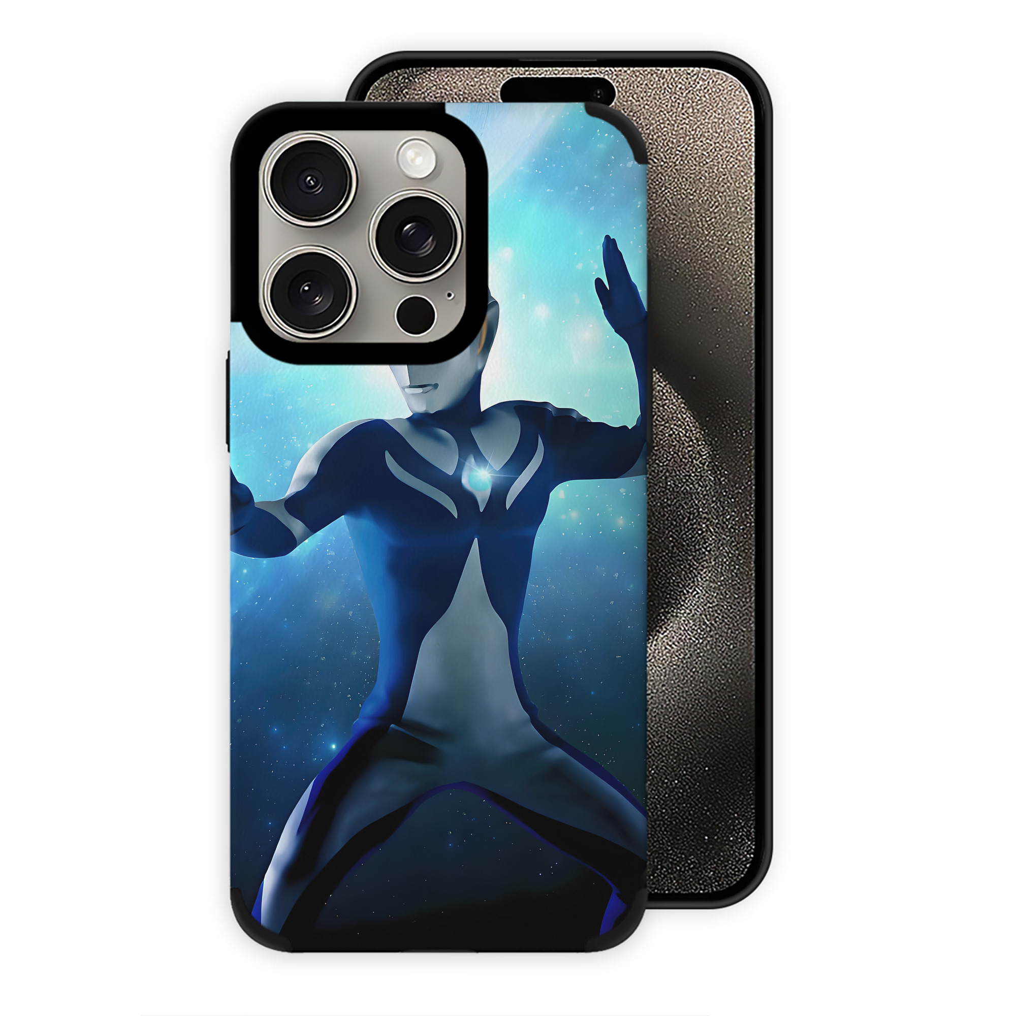 （画像用） ウルトラマン Ultraman 【iPhone15ProMax対応】 PUレザー スマホケース 耐衝撃＆黄変防止