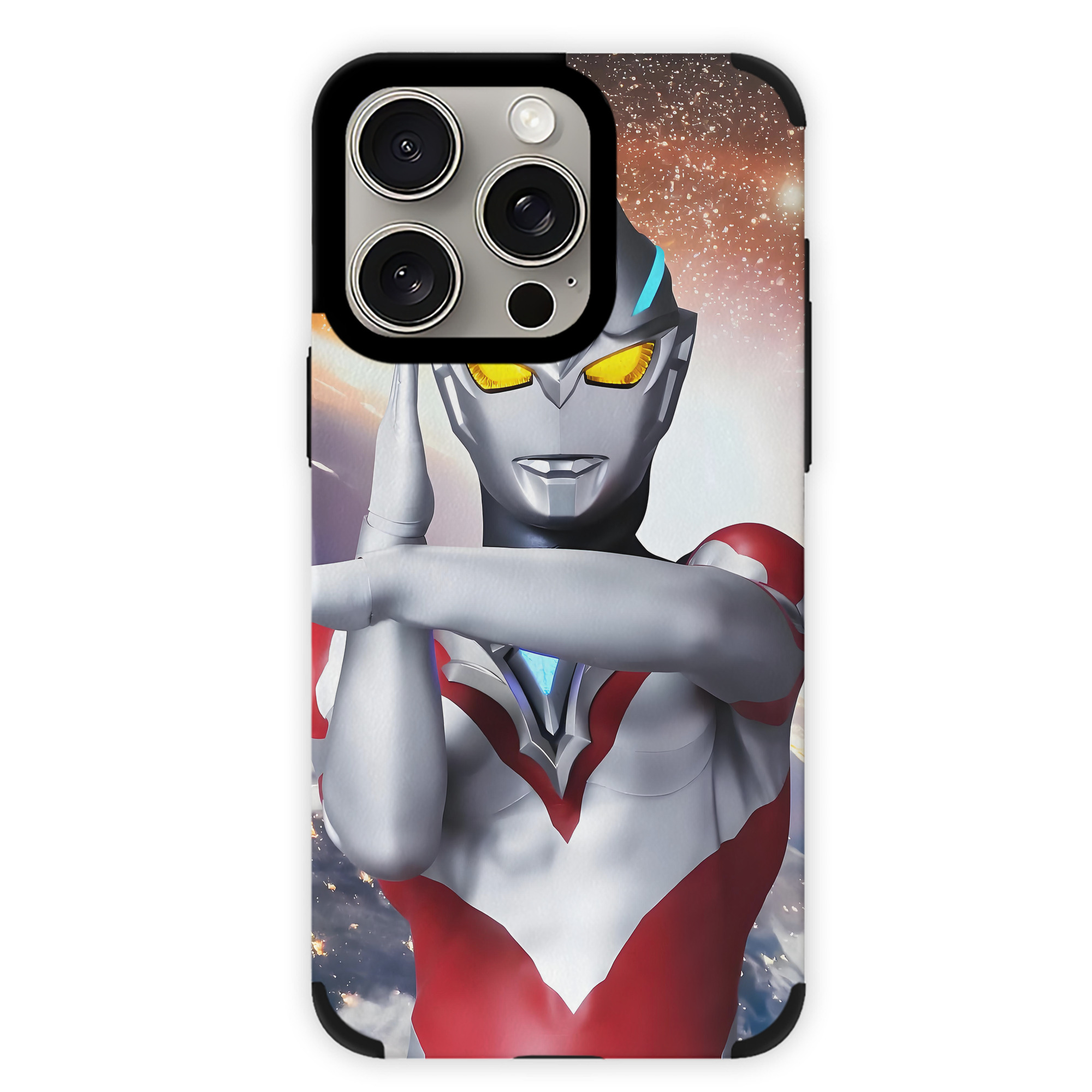 （画像用） ウルトラマン Ultraman 【iPhone15ProMax対応】 PUレザー スマホケース 耐衝撃＆黄変防止