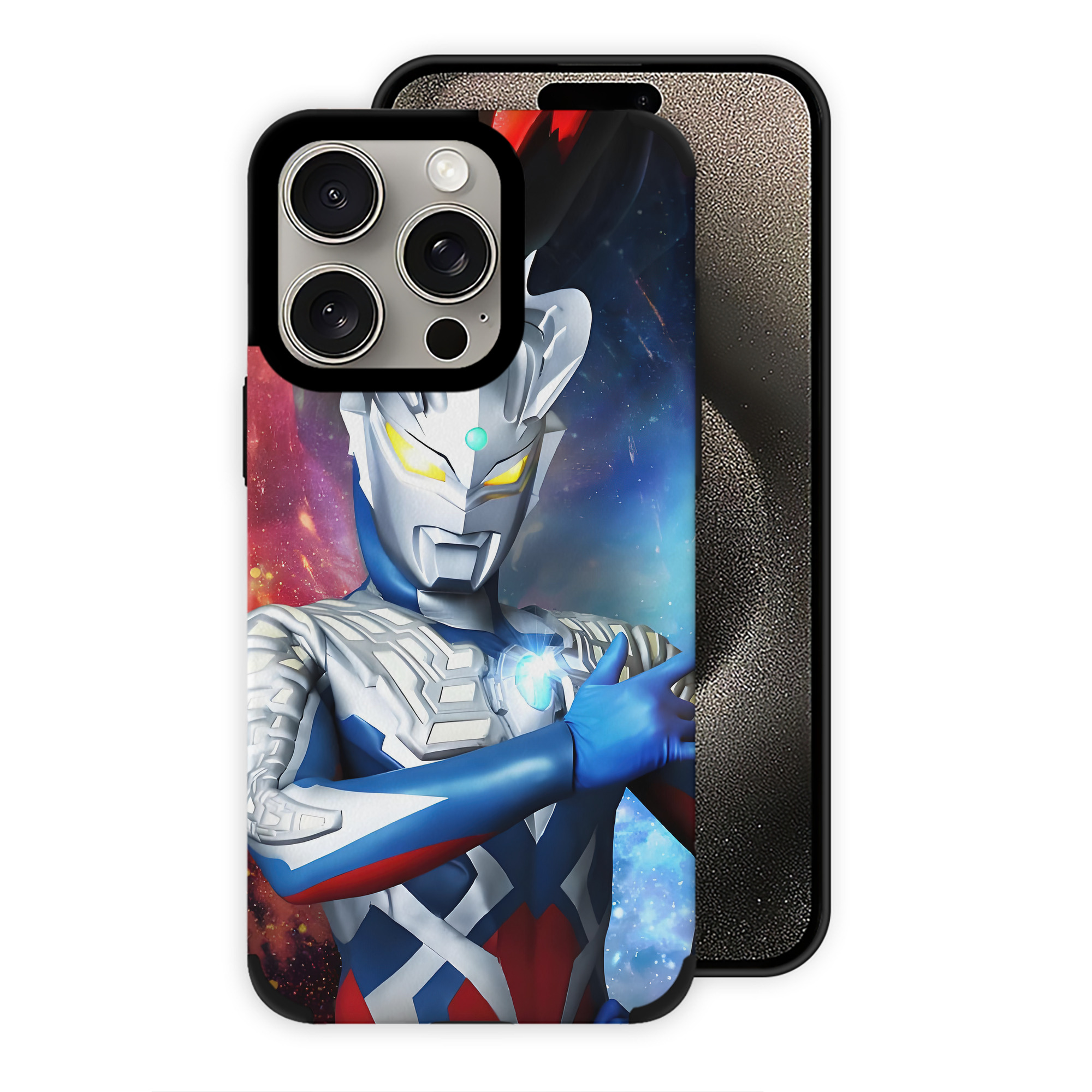 （画像用） ウルトラマン Ultraman 【iPhone15ProMax対応】 PUレザー スマホケース 耐衝撃＆黄変防止