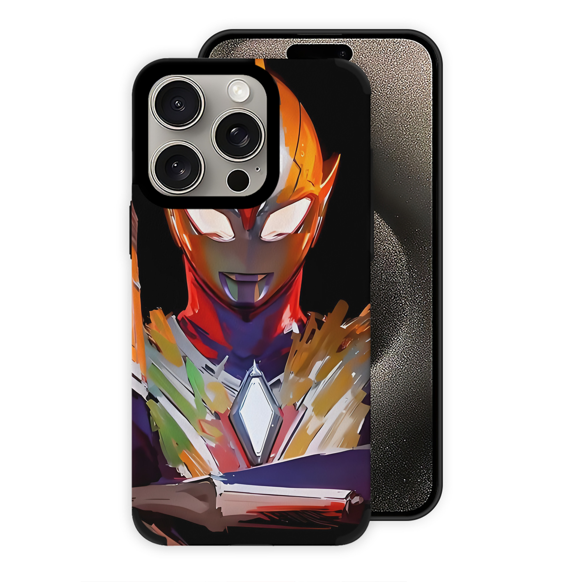 （画像用） ウルトラマン Ultraman 【iPhone15ProMax対応】 PUレザー スマホケース 耐衝撃＆黄変防止