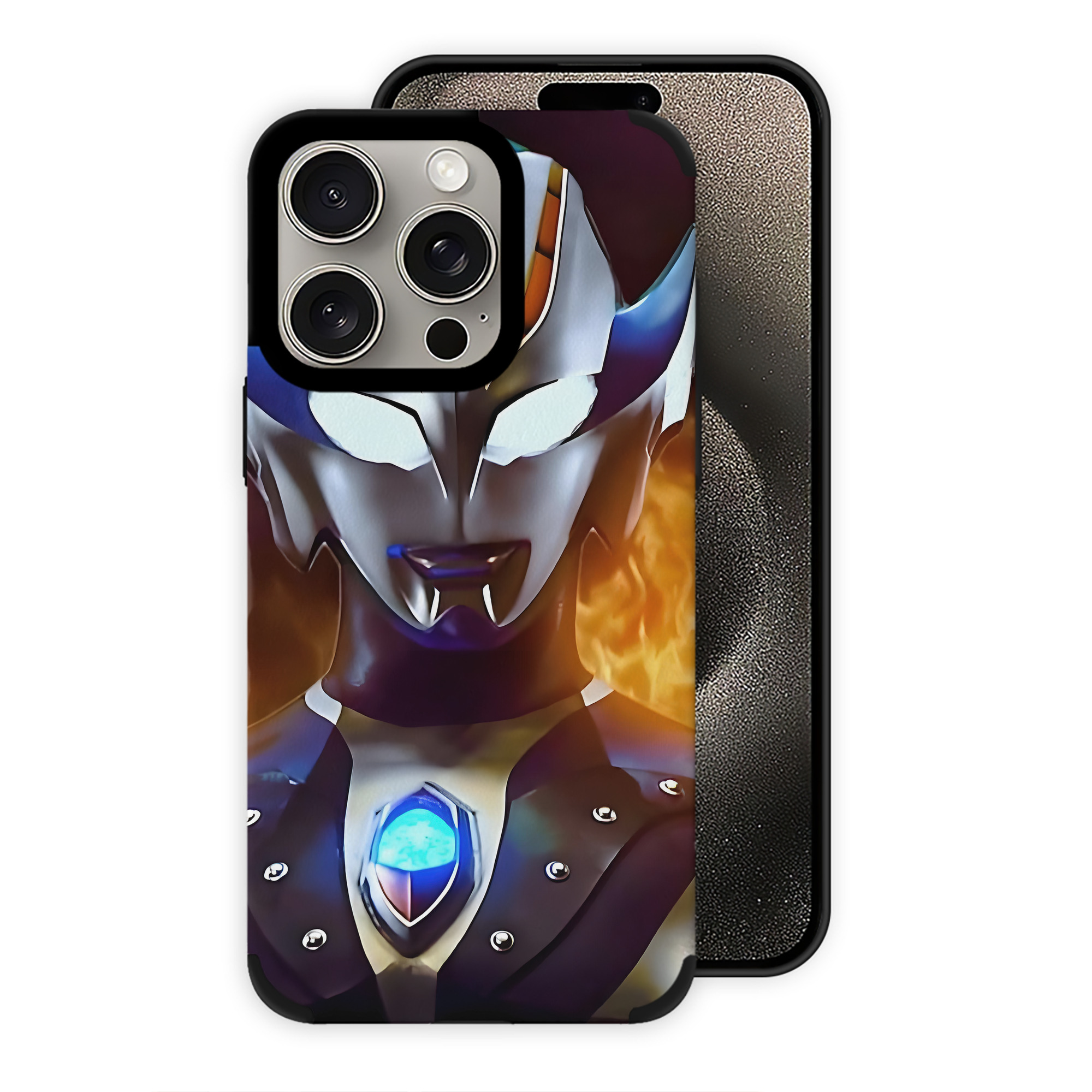 （画像用） ウルトラマン Ultraman 【iPhone15ProMax対応】 PUレザー スマホケース 耐衝撃＆黄変防止