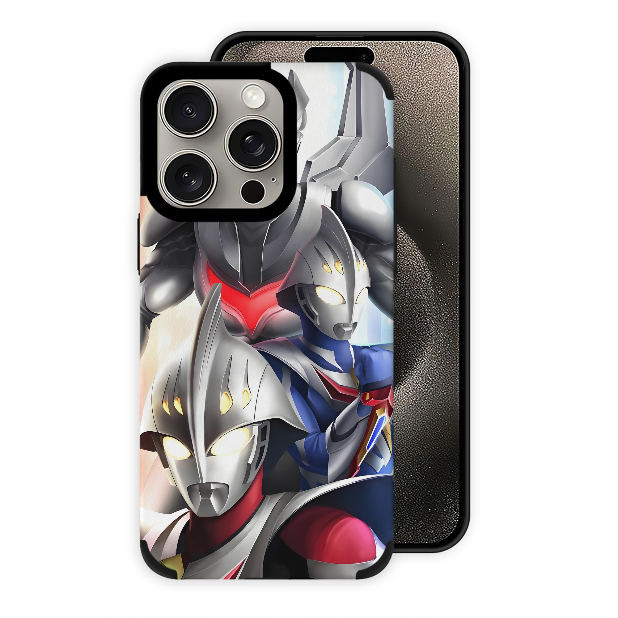 （画像用） ウルトラマン Ultraman 【iPhone15ProMax対応】 PUレザー スマホケース 耐衝撃＆黄変防止