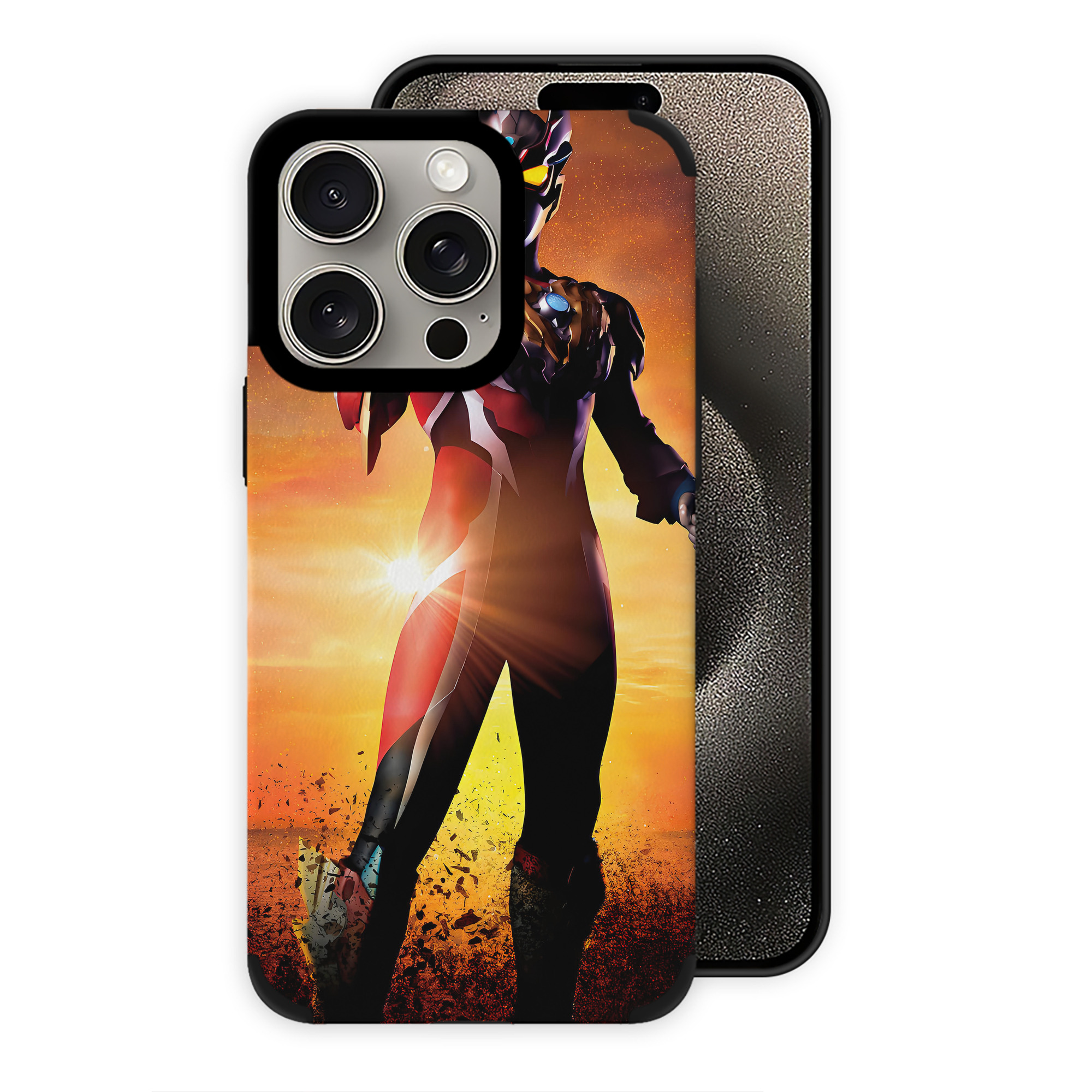 （画像用） ウルトラマン Ultraman 【iPhone15ProMax対応】 PUレザー スマホケース 耐衝撃＆黄変防止