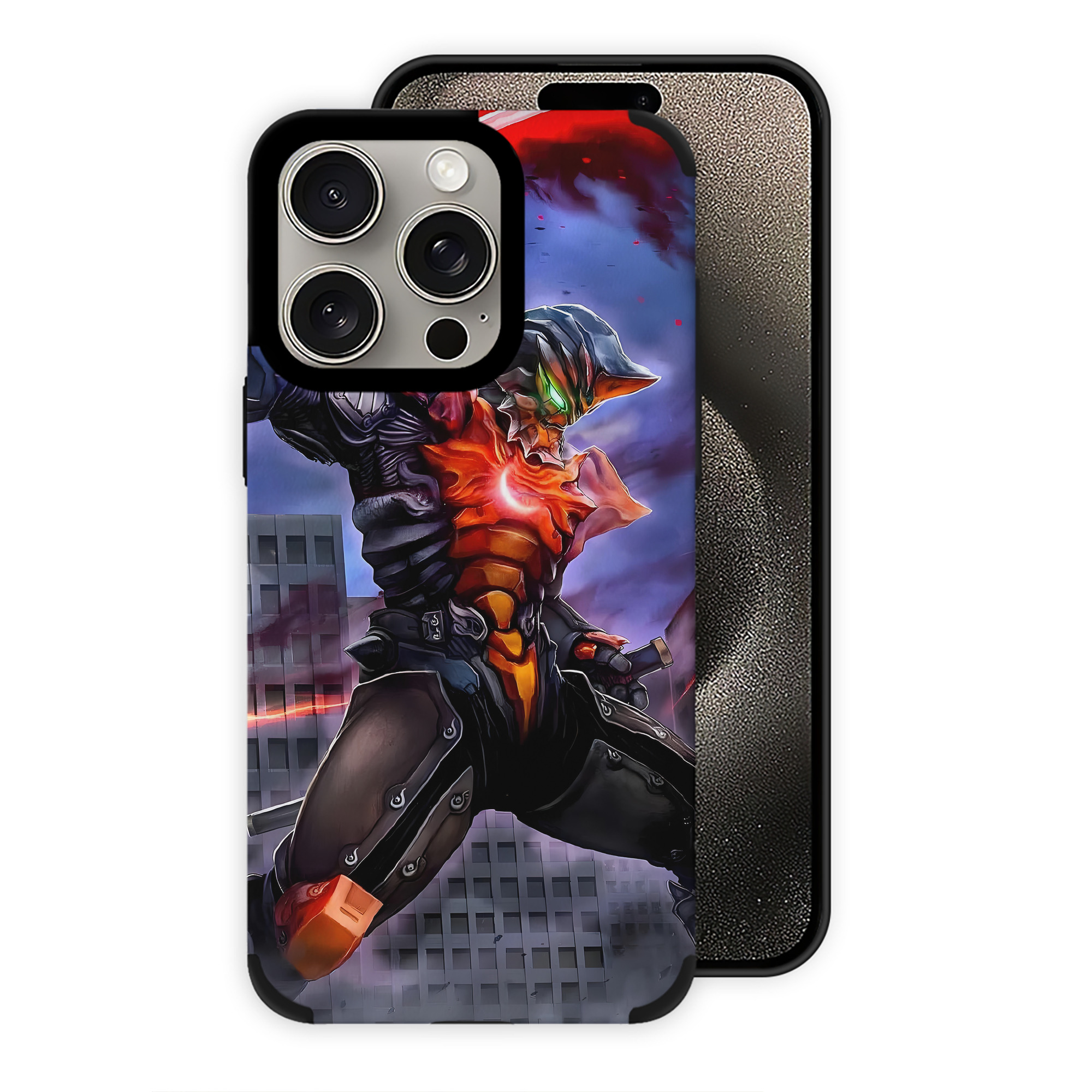 （画像用） ウルトラマン Ultraman 【iPhone15ProMax対応】 PUレザー スマホケース 耐衝撃＆黄変防止