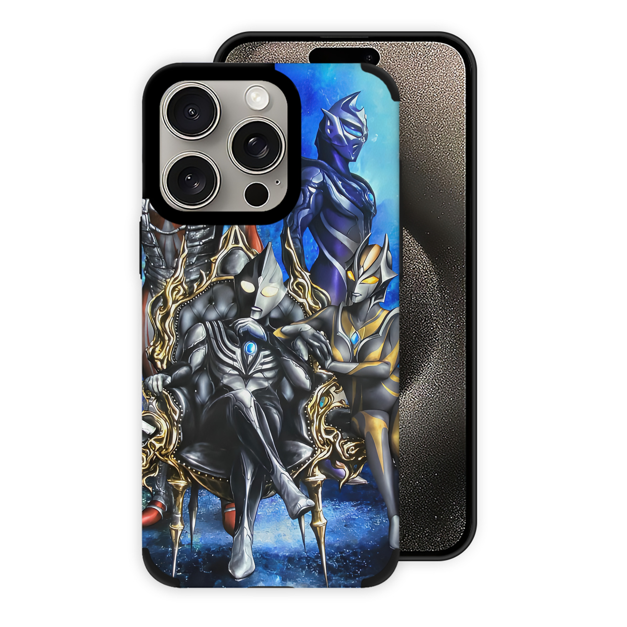 （画像用） ウルトラマン Ultraman 【iPhone15ProMax対応】 PUレザー スマホケース 耐衝撃＆黄変防止