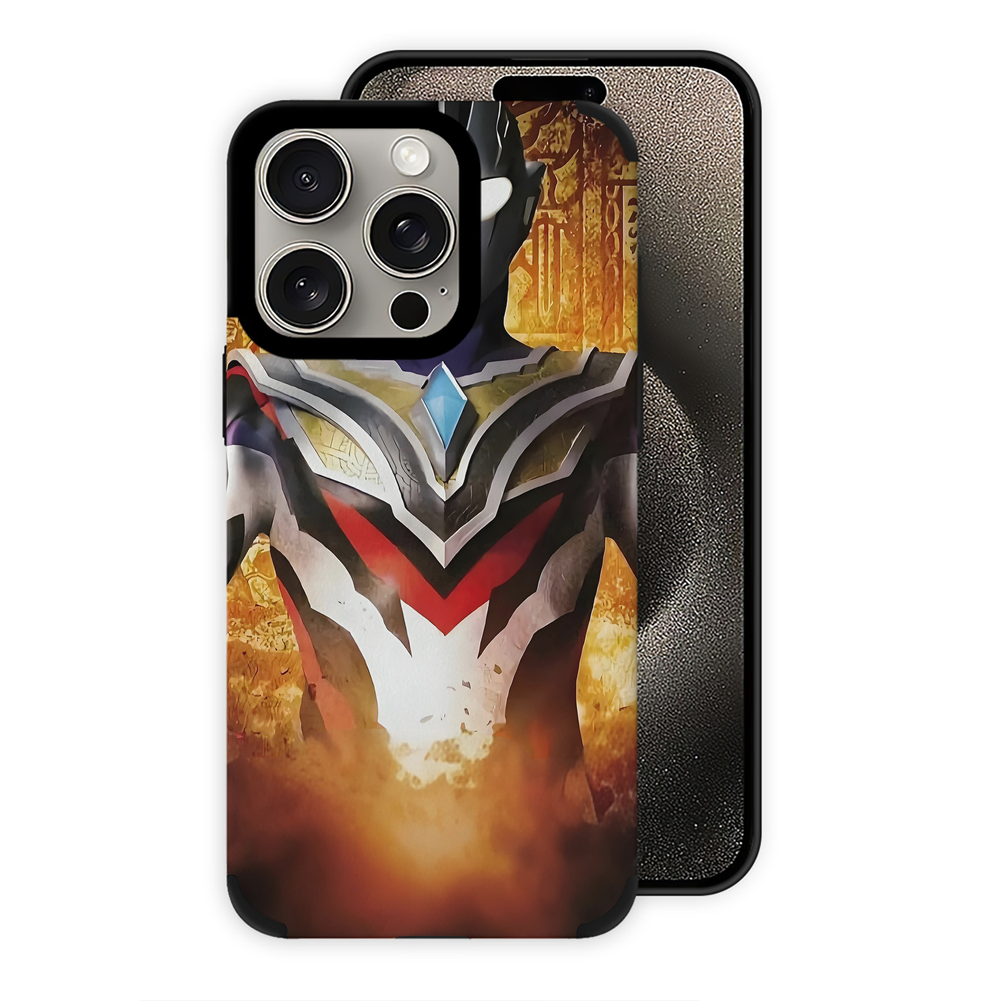 （画像用） ウルトラマン Ultraman 【iPhone15ProMax対応】 PUレザー スマホケース 耐衝撃＆黄変防止