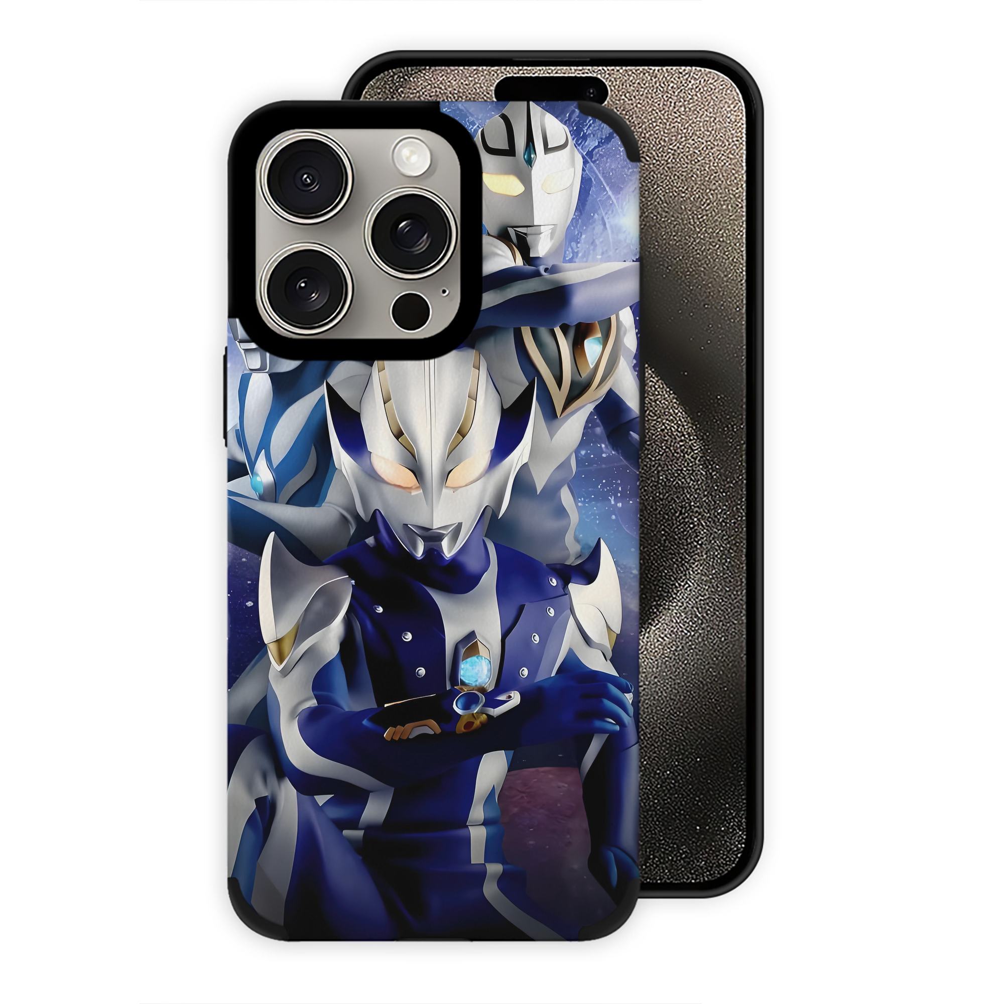（画像用） ウルトラマン Ultraman 【iPhone15ProMax対応】 PUレザー スマホケース 耐衝撃＆黄変防止