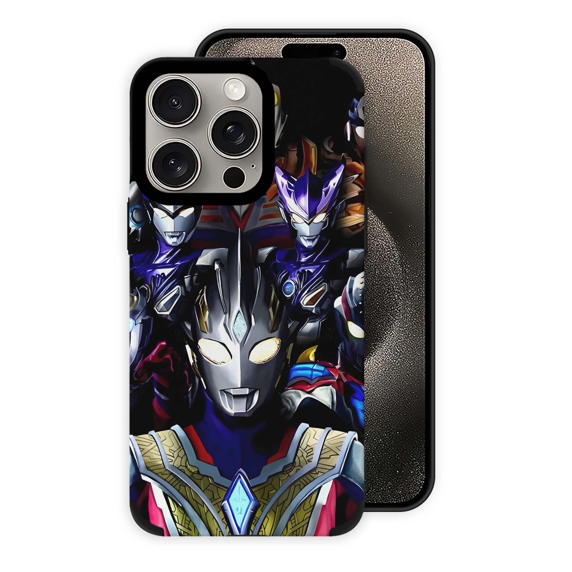 （画像用） ウルトラマン Ultraman 【iPhone15ProMax対応】 PUレザー スマホケース 耐衝撃＆黄変防止
