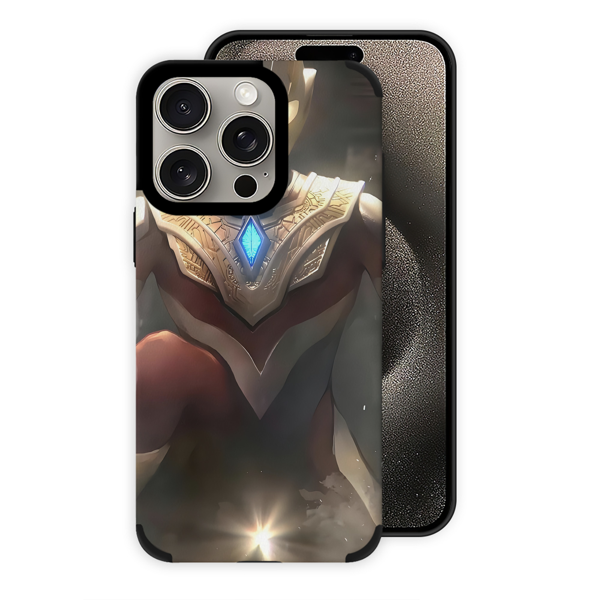 （画像用） ウルトラマン Ultraman 【iPhone15ProMax対応】 PUレザー スマホケース 耐衝撃＆黄変防止