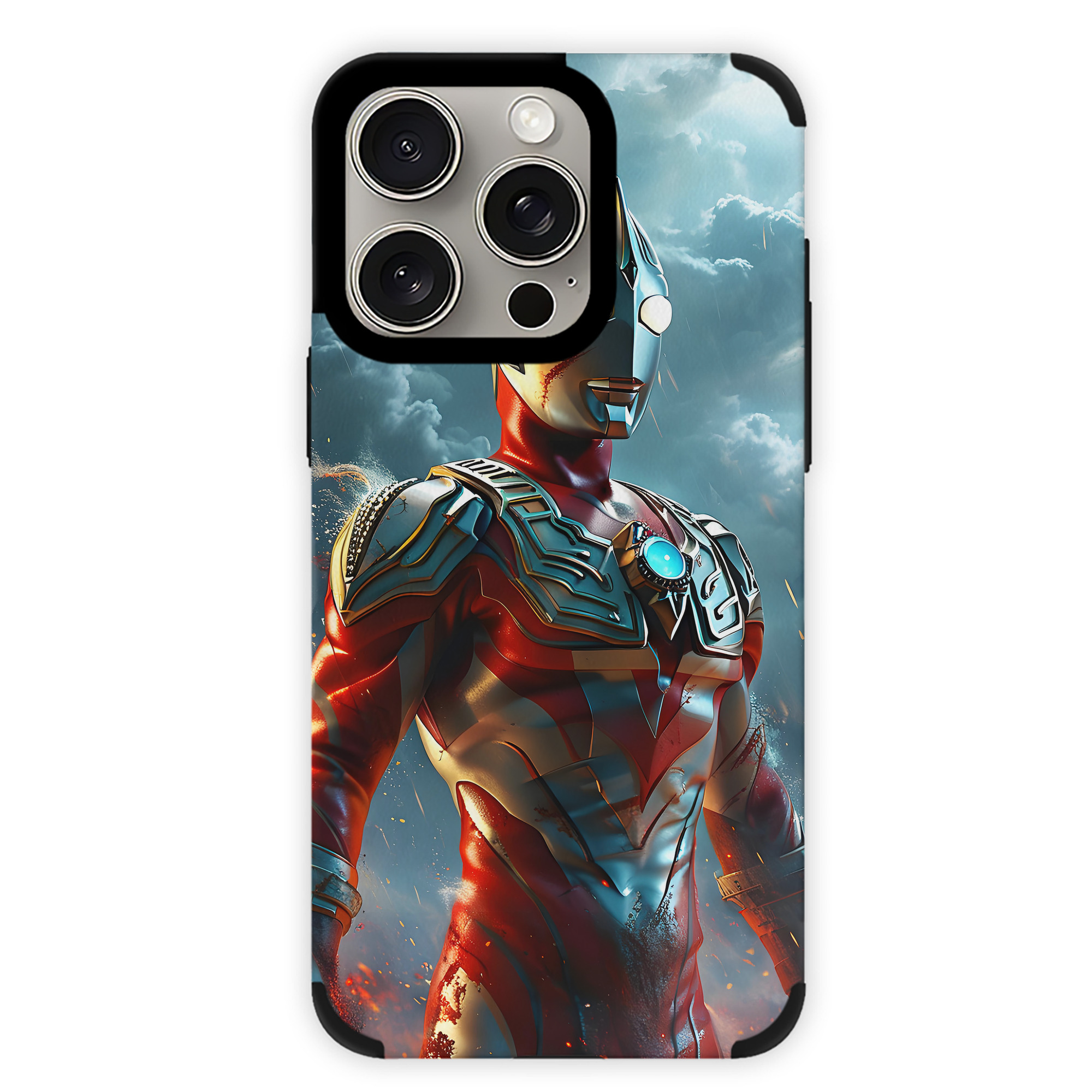 （画像用） ウルトラマン Ultraman 【iPhone15ProMax対応】 PUレザー スマホケース 耐衝撃＆黄変防止