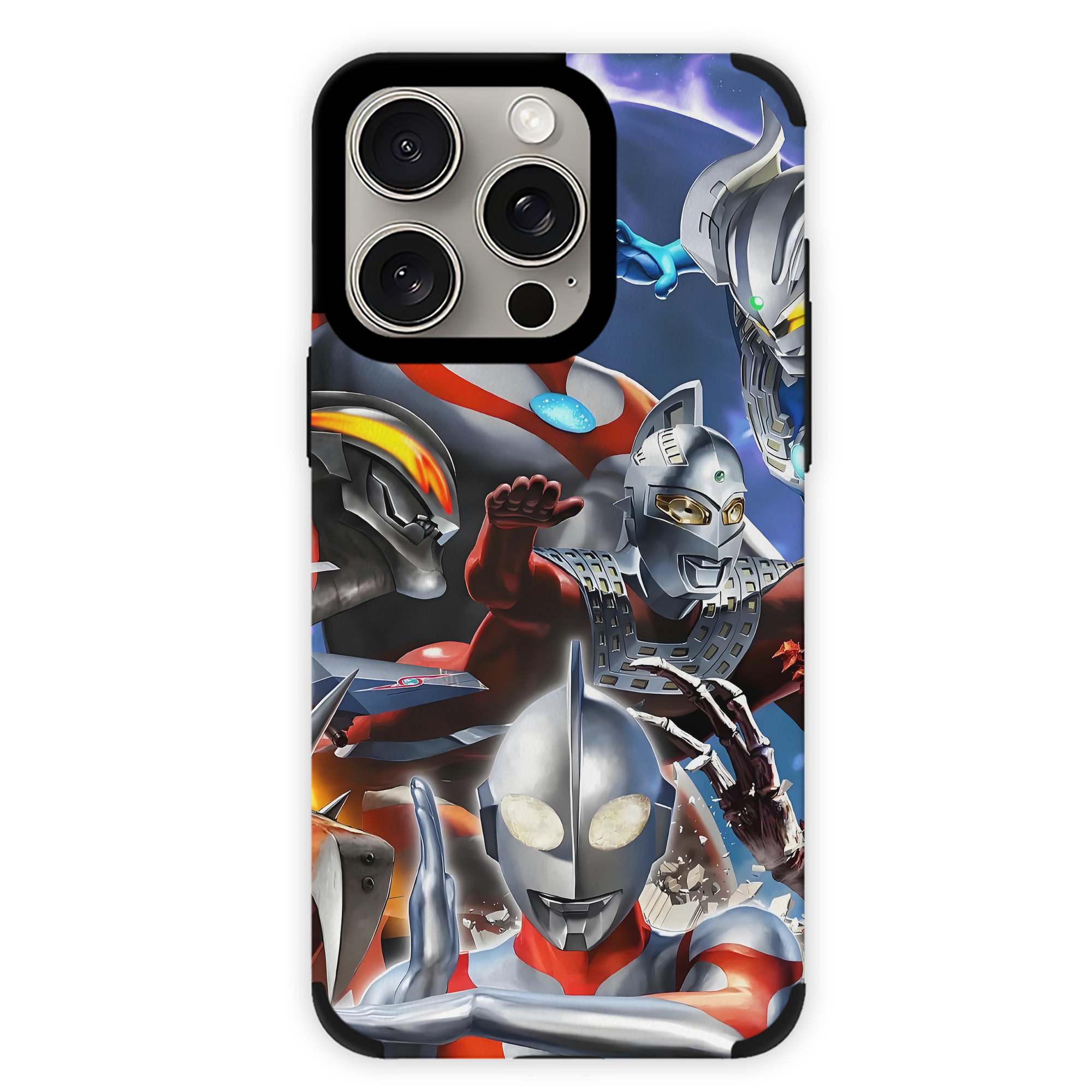 （画像用） ウルトラマン Ultraman 【iPhone15ProMax対応】 PUレザー スマホケース 耐衝撃＆黄変防止