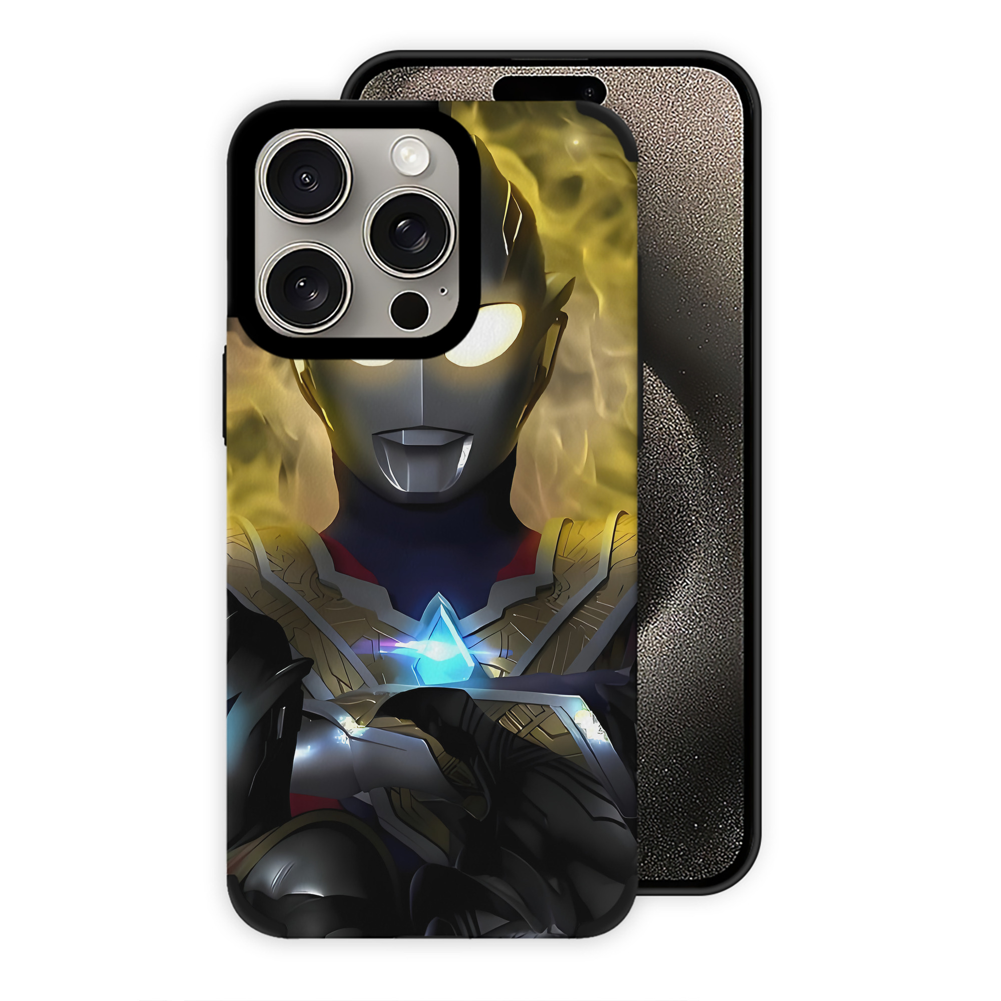 （画像用） ウルトラマン Ultraman 【iPhone15ProMax対応】 PUレザー スマホケース 耐衝撃＆黄変防止