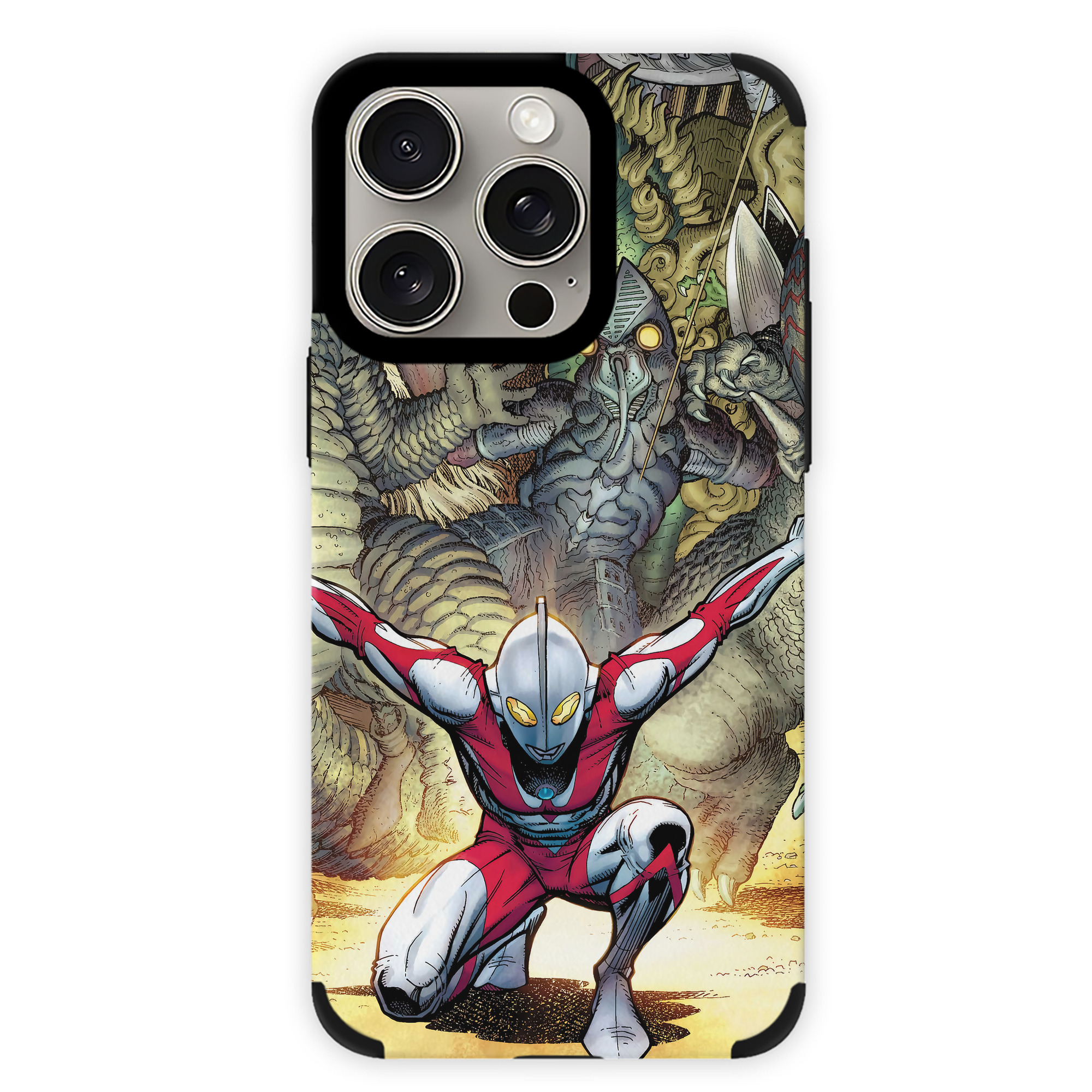 （画像用） ウルトラマン Ultraman 【iPhone15ProMax対応】 PUレザー スマホケース 耐衝撃＆黄変防止