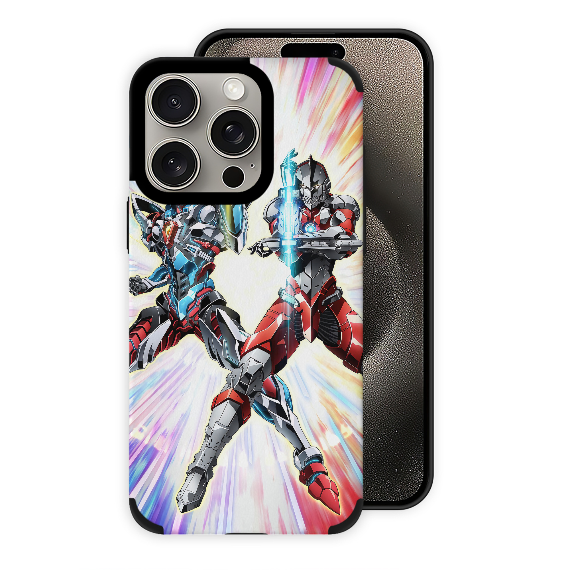 （画像用） ウルトラマン Ultraman 【iPhone15ProMax対応】 PUレザー スマホケース 耐衝撃＆黄変防止