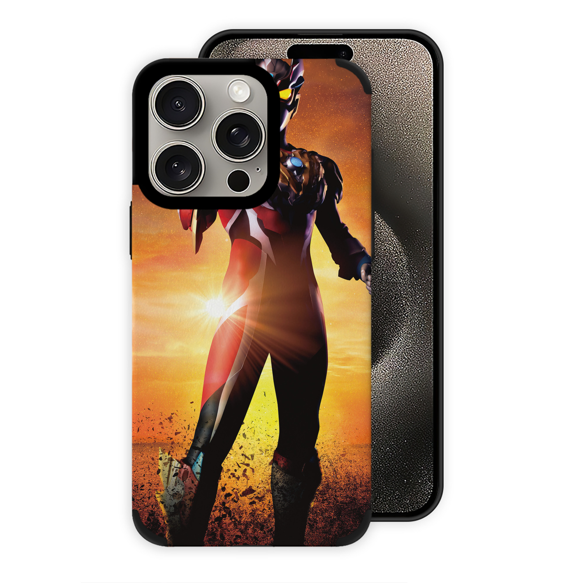 （画像用） ウルトラマン Ultraman 【iPhone15ProMax対応】 PUレザー スマホケース 耐衝撃＆黄変防止