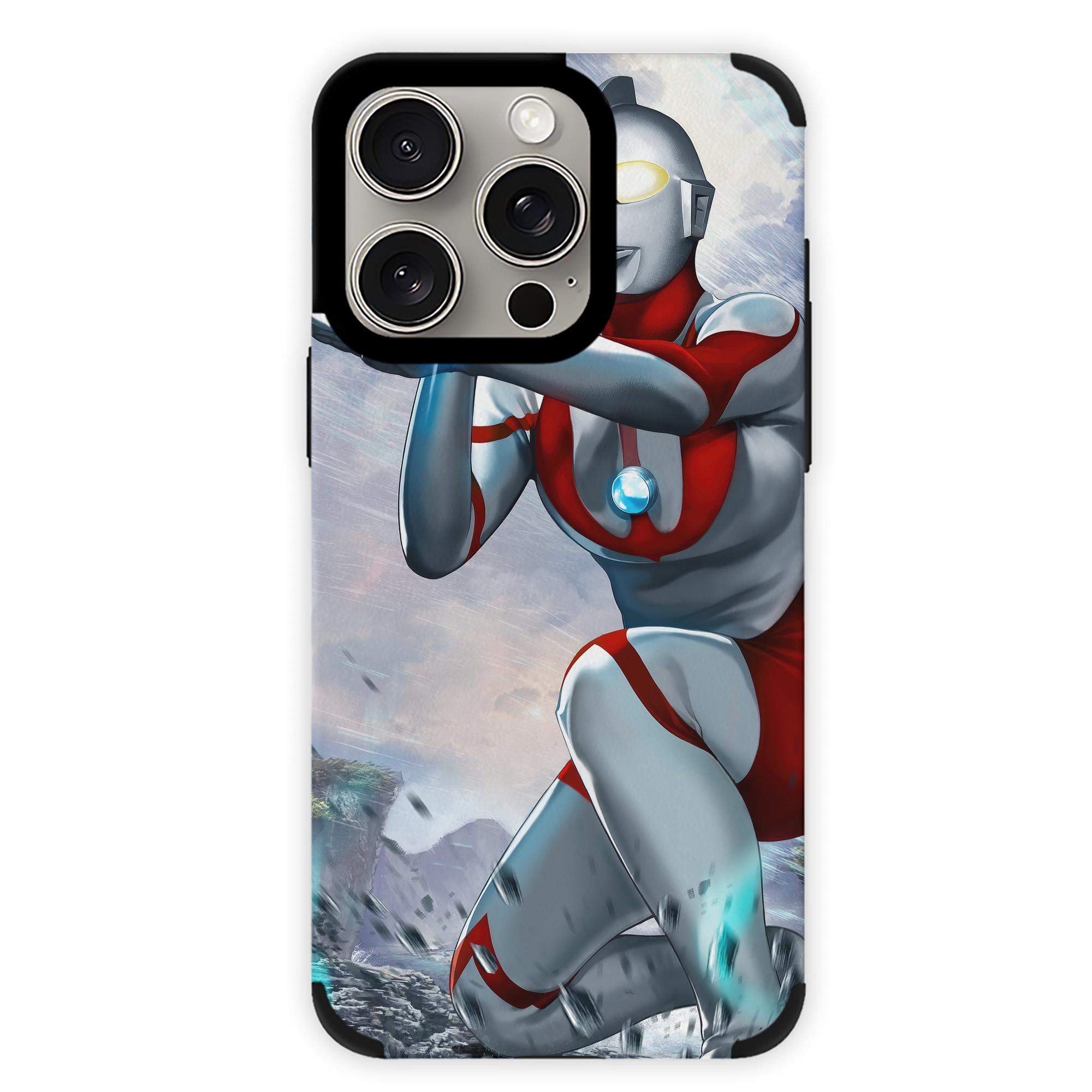 （画像用） ウルトラマン Ultraman 【iPhone15ProMax対応】 PUレザー スマホケース 耐衝撃＆黄変防止