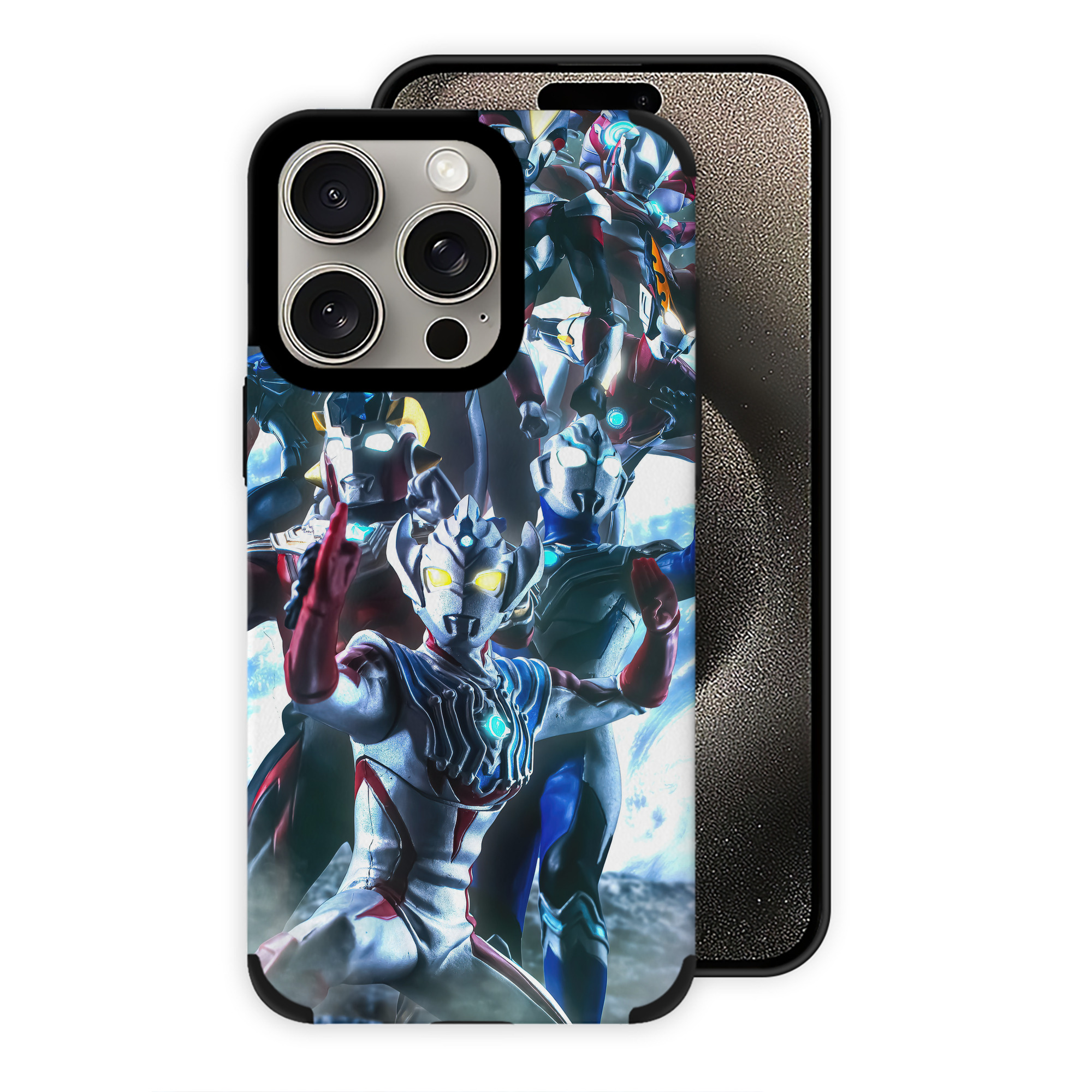 （画像用） ウルトラマン Ultraman 【iPhone15ProMax対応】 PUレザー スマホケース 耐衝撃＆黄変防止