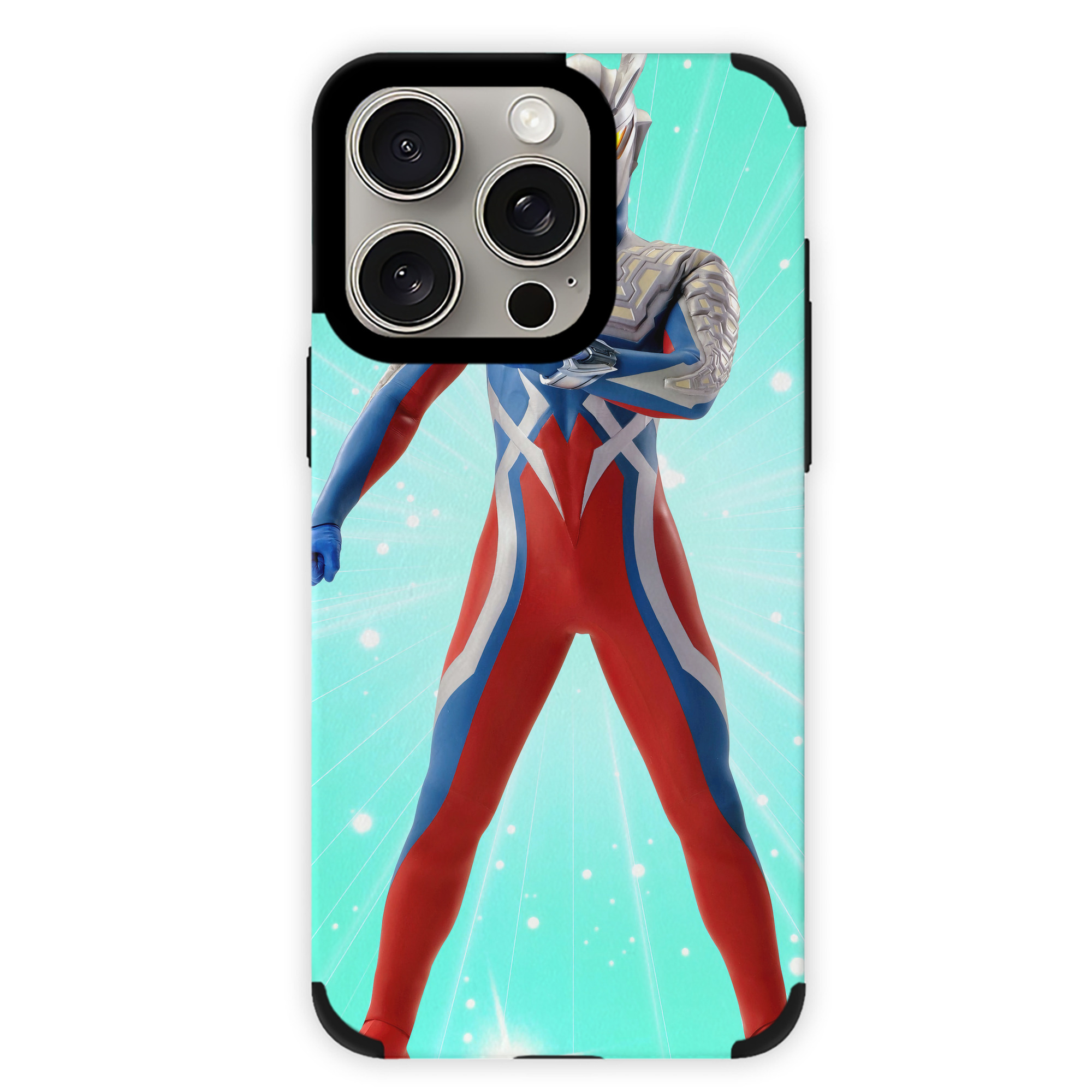 （画像用） ウルトラマン Ultraman 【iPhone15ProMax対応】 PUレザー スマホケース 耐衝撃＆黄変防止
