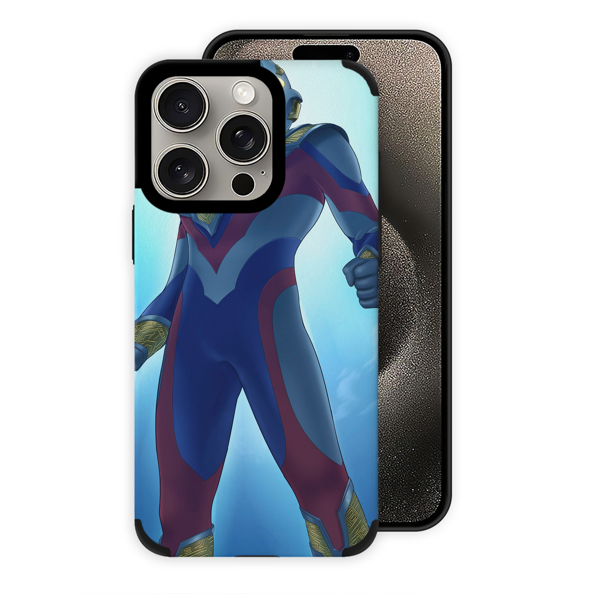 （画像用） ウルトラマン Ultraman 【iPhone15ProMax対応】 PUレザー スマホケース 耐衝撃＆黄変防止