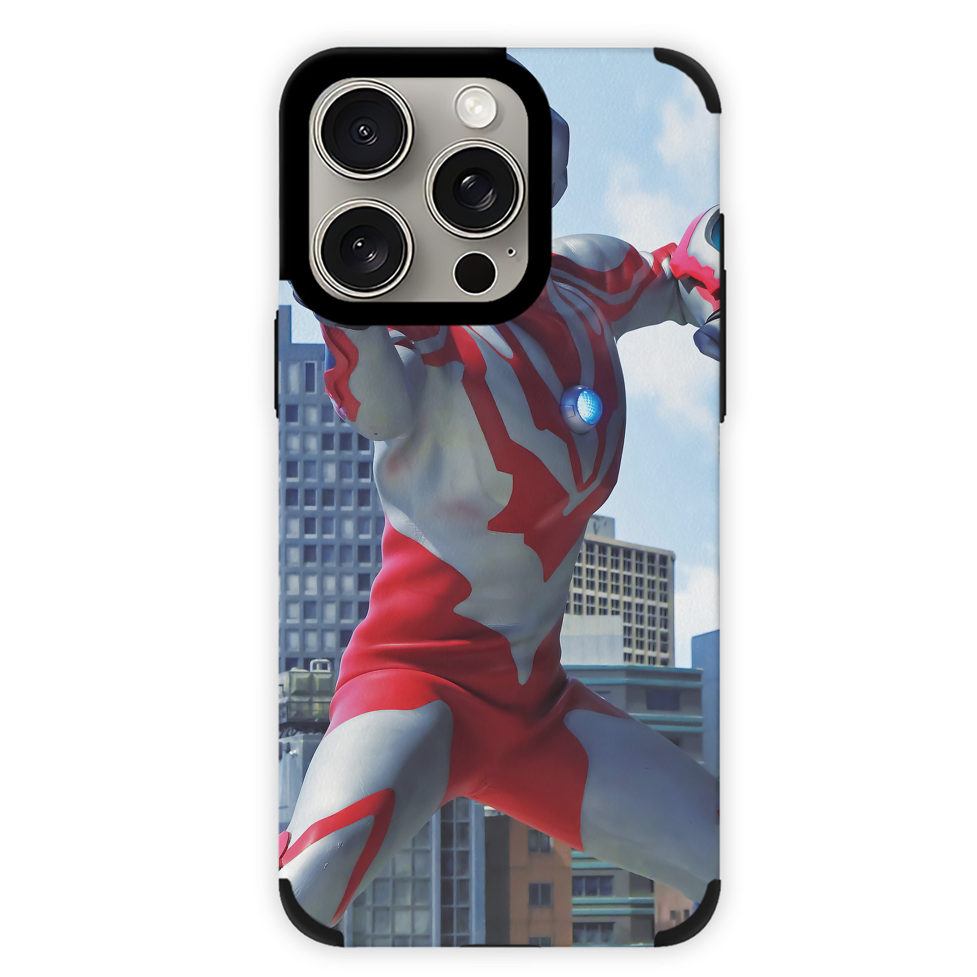 （画像用） ウルトラマン Ultraman 【iPhone15ProMax対応】 PUレザー スマホケース 耐衝撃＆黄変防止