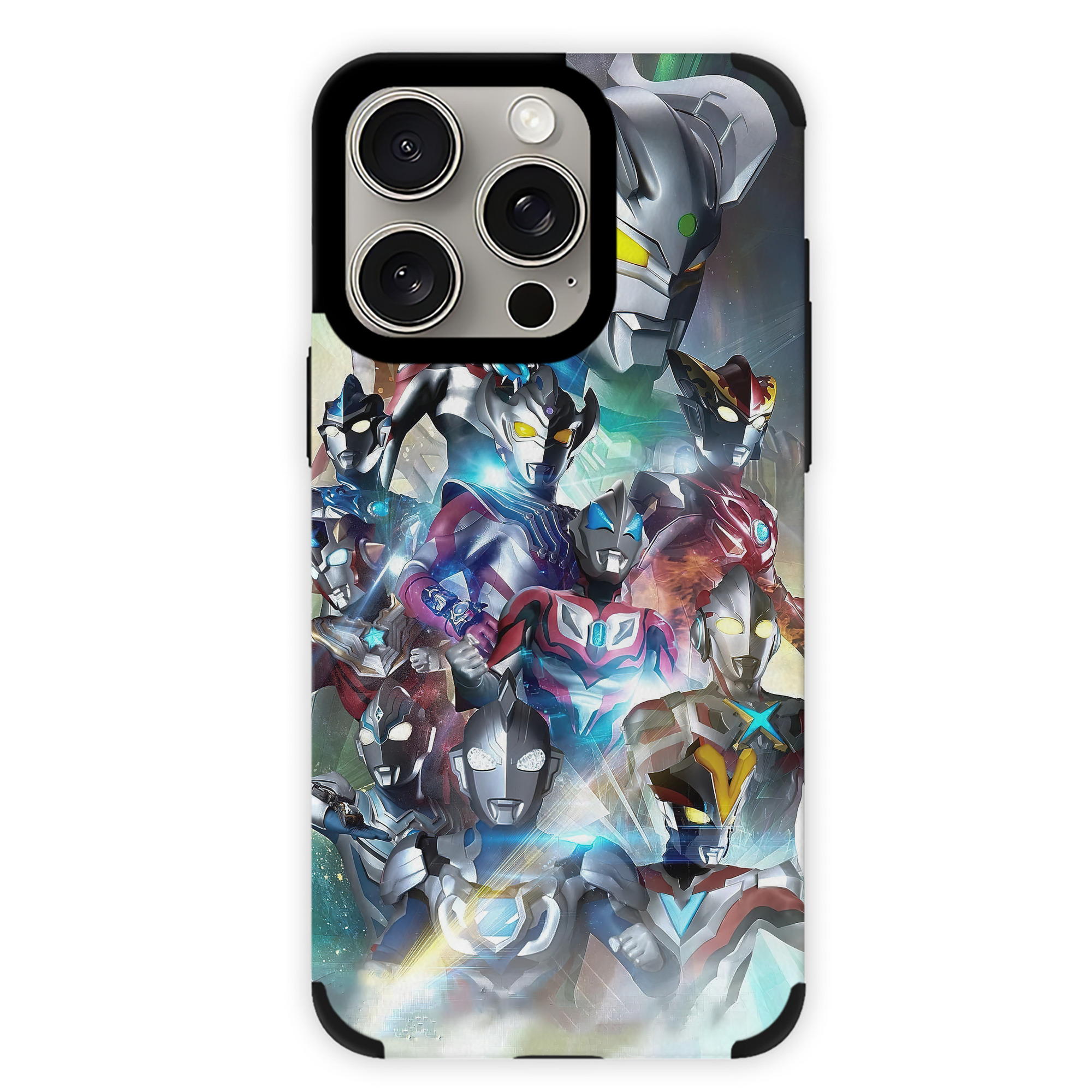 （画像用） ウルトラマン Ultraman 【iPhone15ProMax対応】 PUレザー スマホケース 耐衝撃＆黄変防止