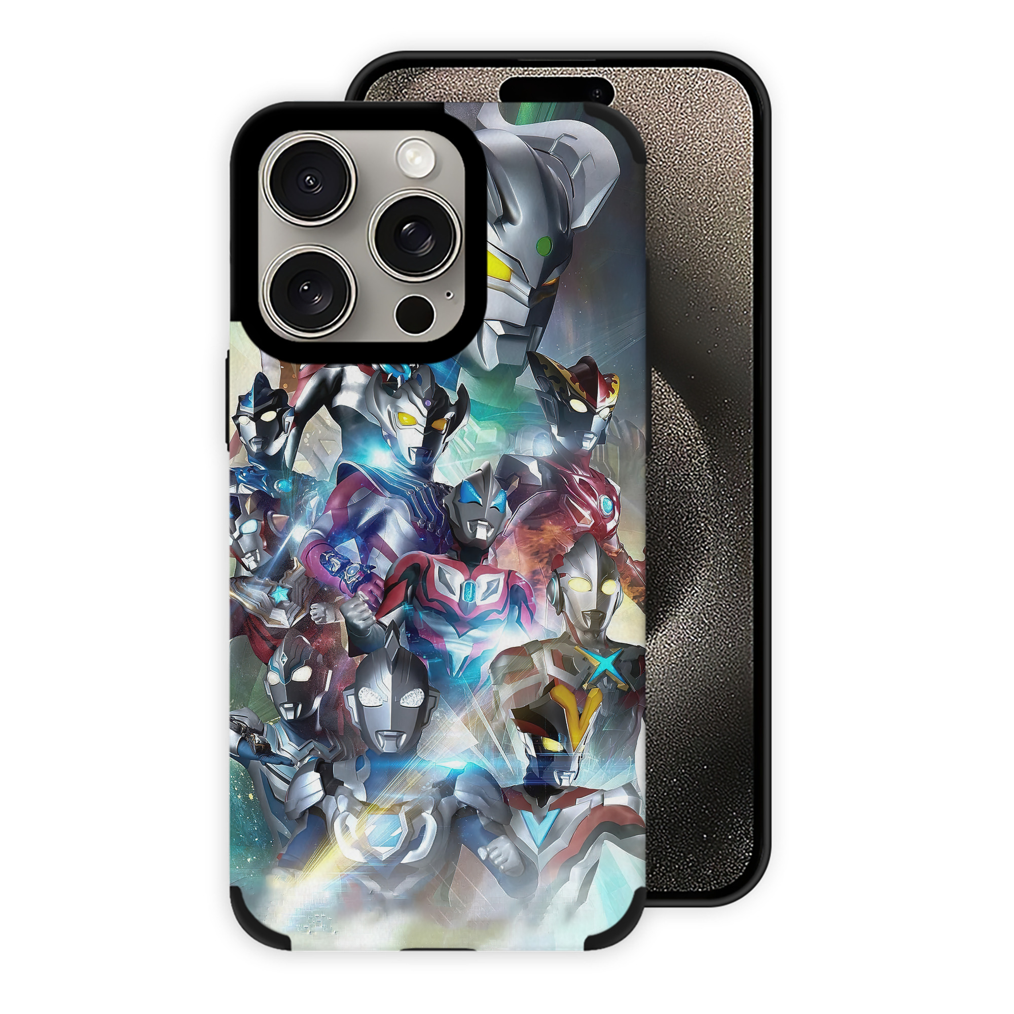 （画像用） ウルトラマン Ultraman 【iPhone15ProMax対応】 PUレザー スマホケース 耐衝撃＆黄変防止