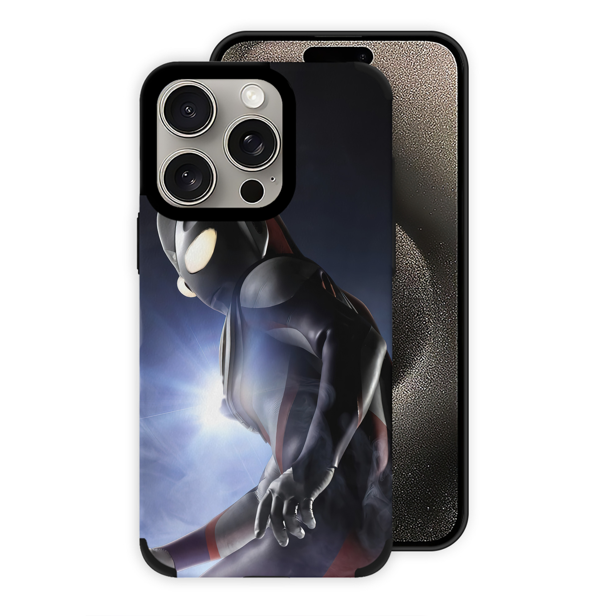 （画像用） ウルトラマン Ultraman 【iPhone15ProMax対応】 PUレザー スマホケース 耐衝撃＆黄変防止
