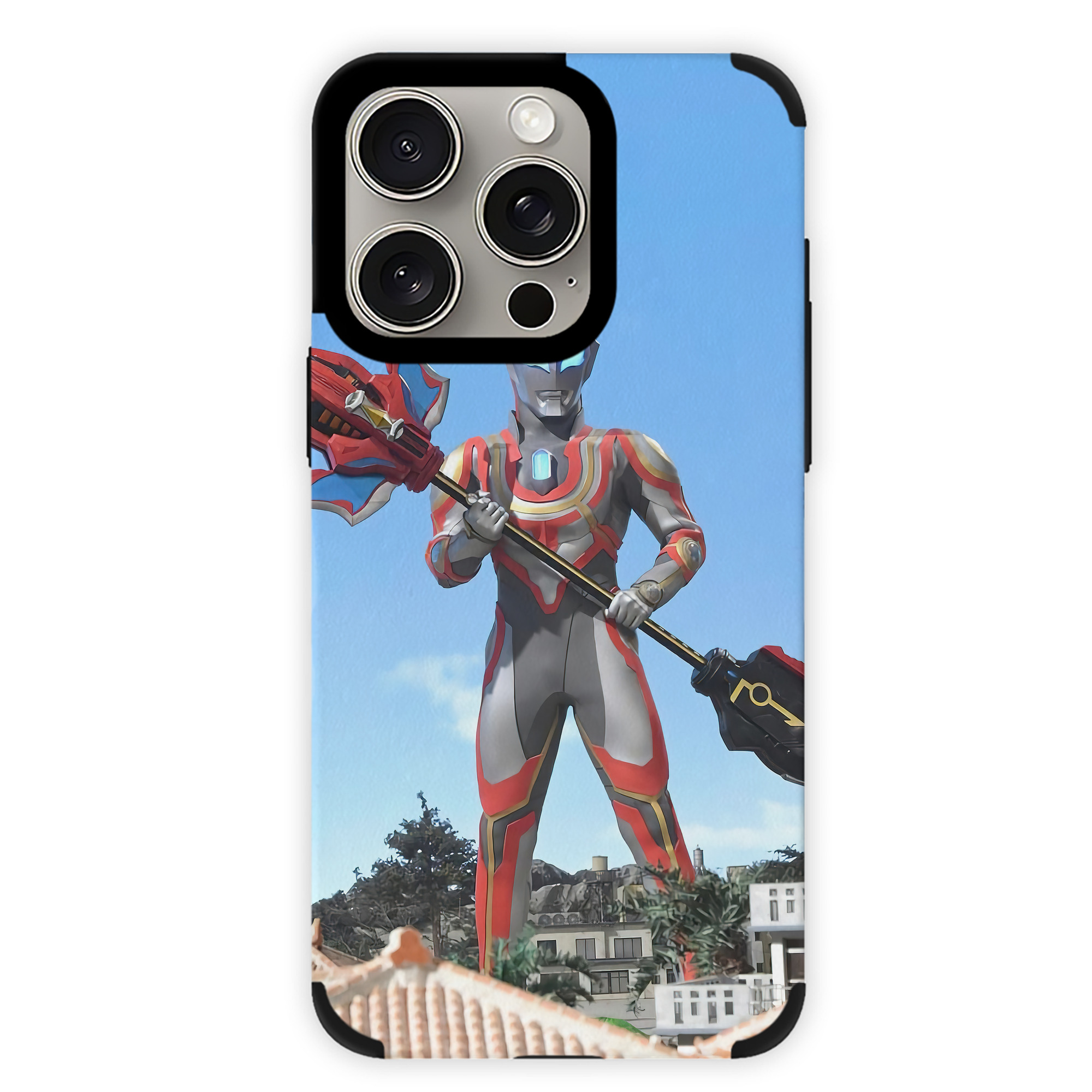 （画像用） ウルトラマン Ultraman 【iPhone15ProMax対応】 PUレザー スマホケース 耐衝撃＆黄変防止