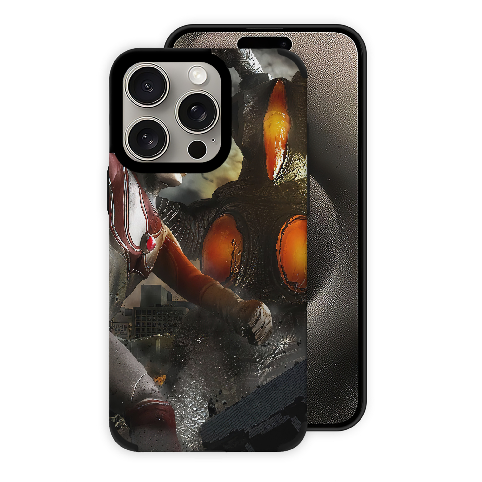 （画像用） ウルトラマン Ultraman 【iPhone15ProMax対応】 PUレザー スマホケース 耐衝撃＆黄変防止