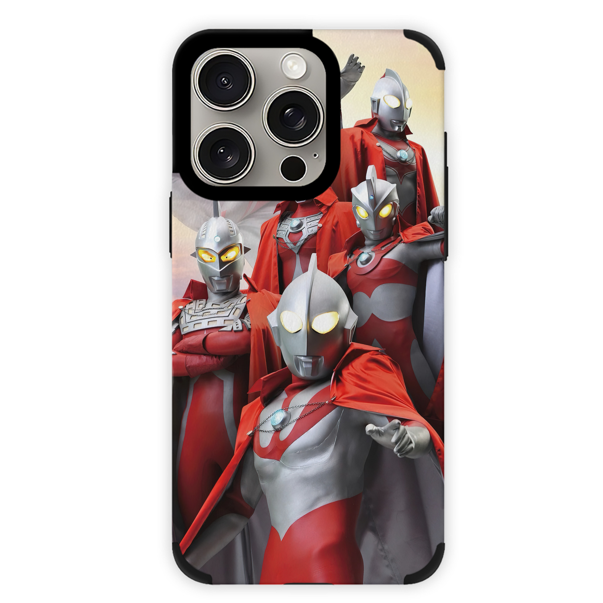（画像用） ウルトラマン Ultraman 【iPhone15ProMax対応】 PUレザー スマホケース 耐衝撃＆黄変防止