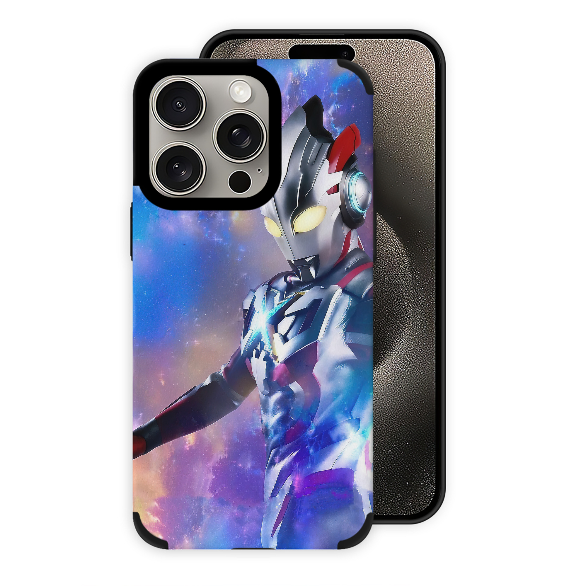 （画像用） ウルトラマン Ultraman 【iPhone15ProMax対応】 PUレザー スマホケース 耐衝撃＆黄変防止