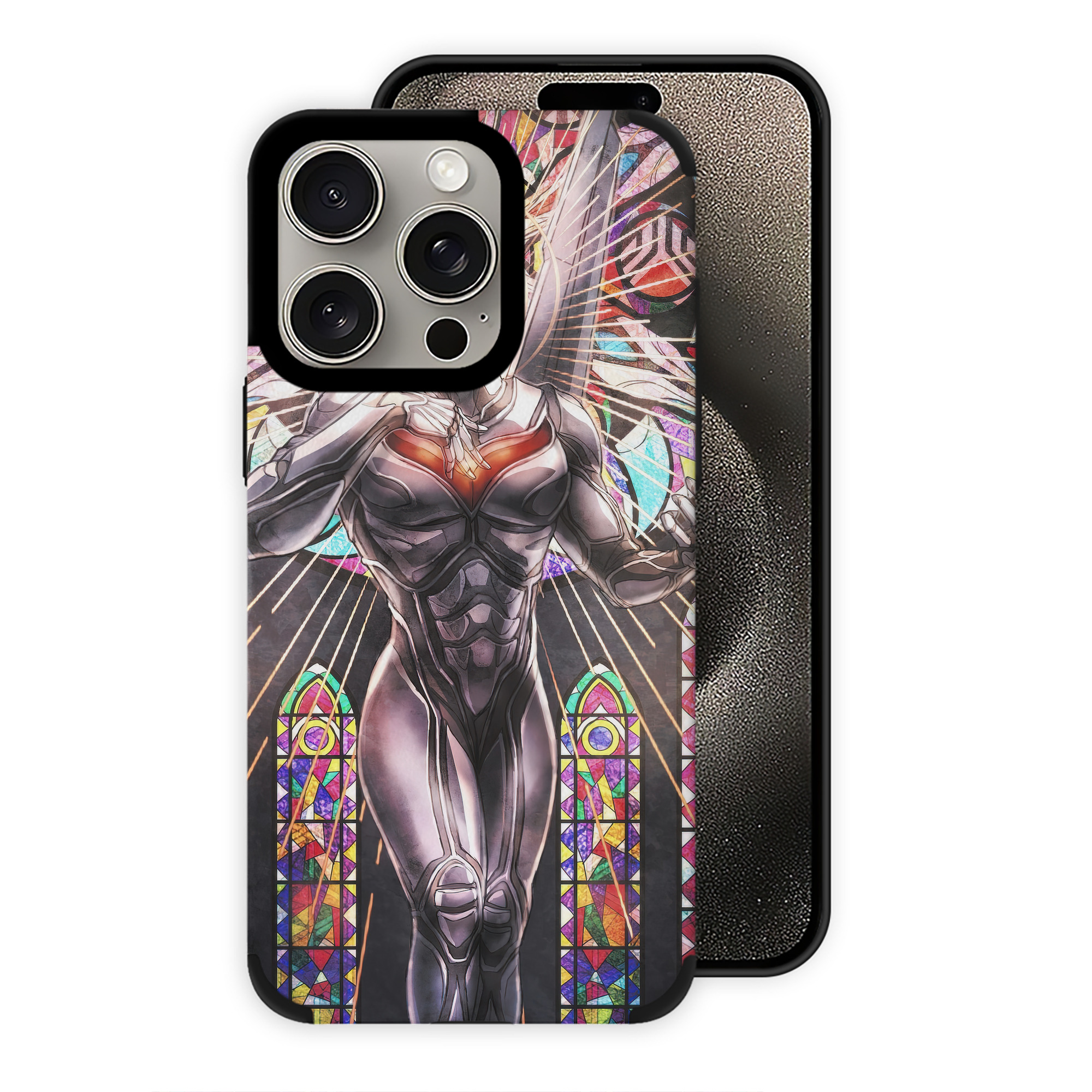 （画像用） ウルトラマン Ultraman 【iPhone15ProMax対応】 PUレザー スマホケース 耐衝撃＆黄変防止