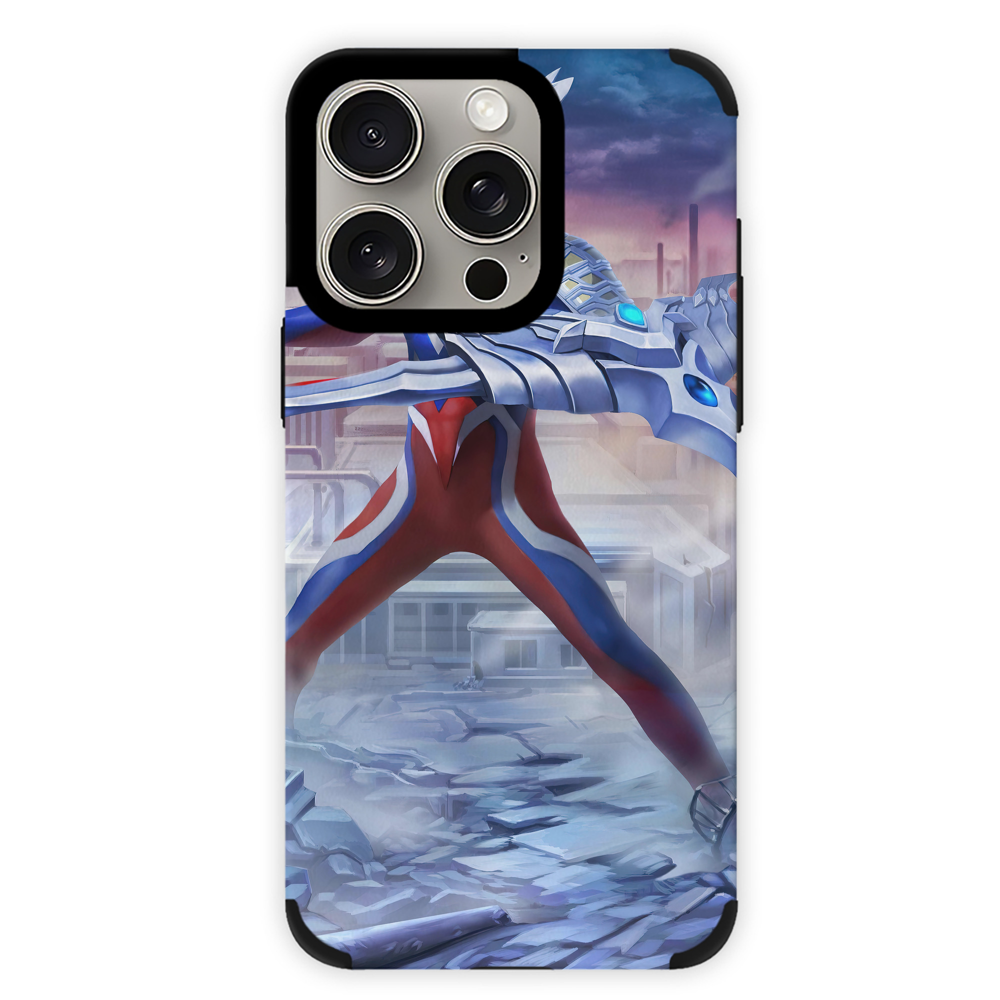 （画像用） ウルトラマン Ultraman 【iPhone15ProMax対応】 PUレザー スマホケース 耐衝撃＆黄変防止