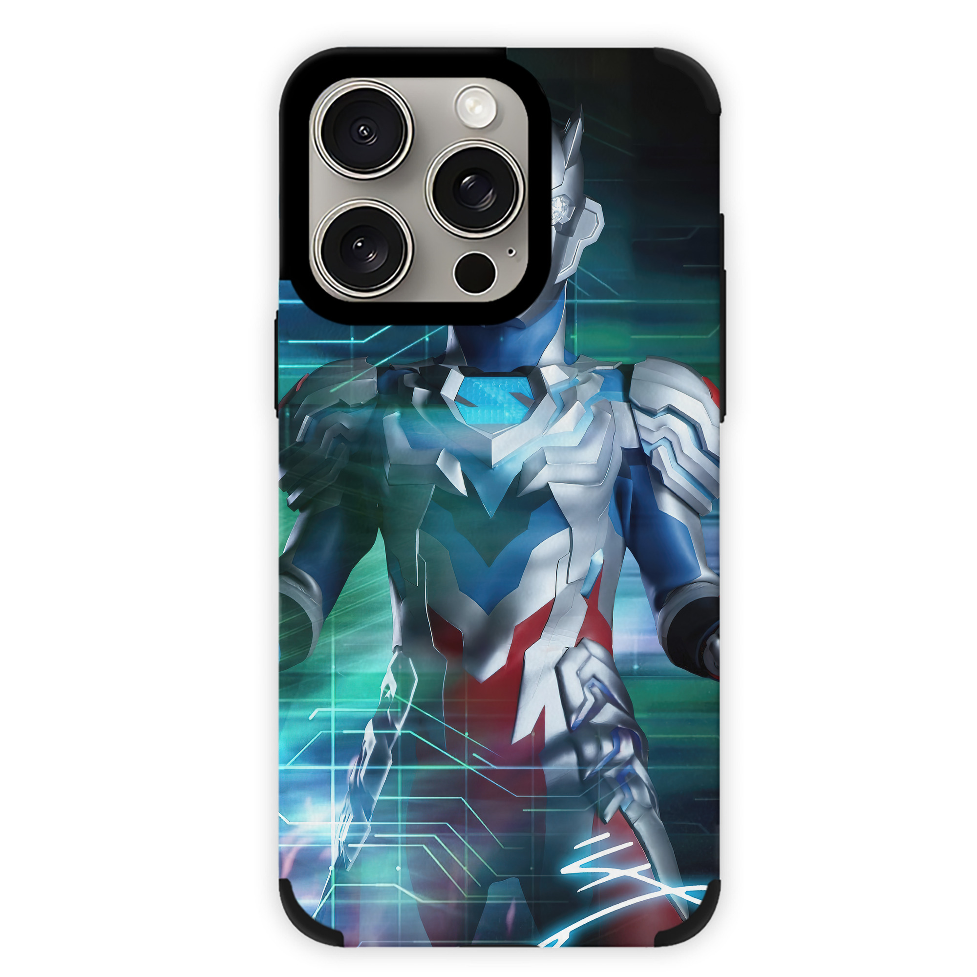 （画像用） ウルトラマン Ultraman 【iPhone15ProMax対応】 PUレザー スマホケース 耐衝撃＆黄変防止