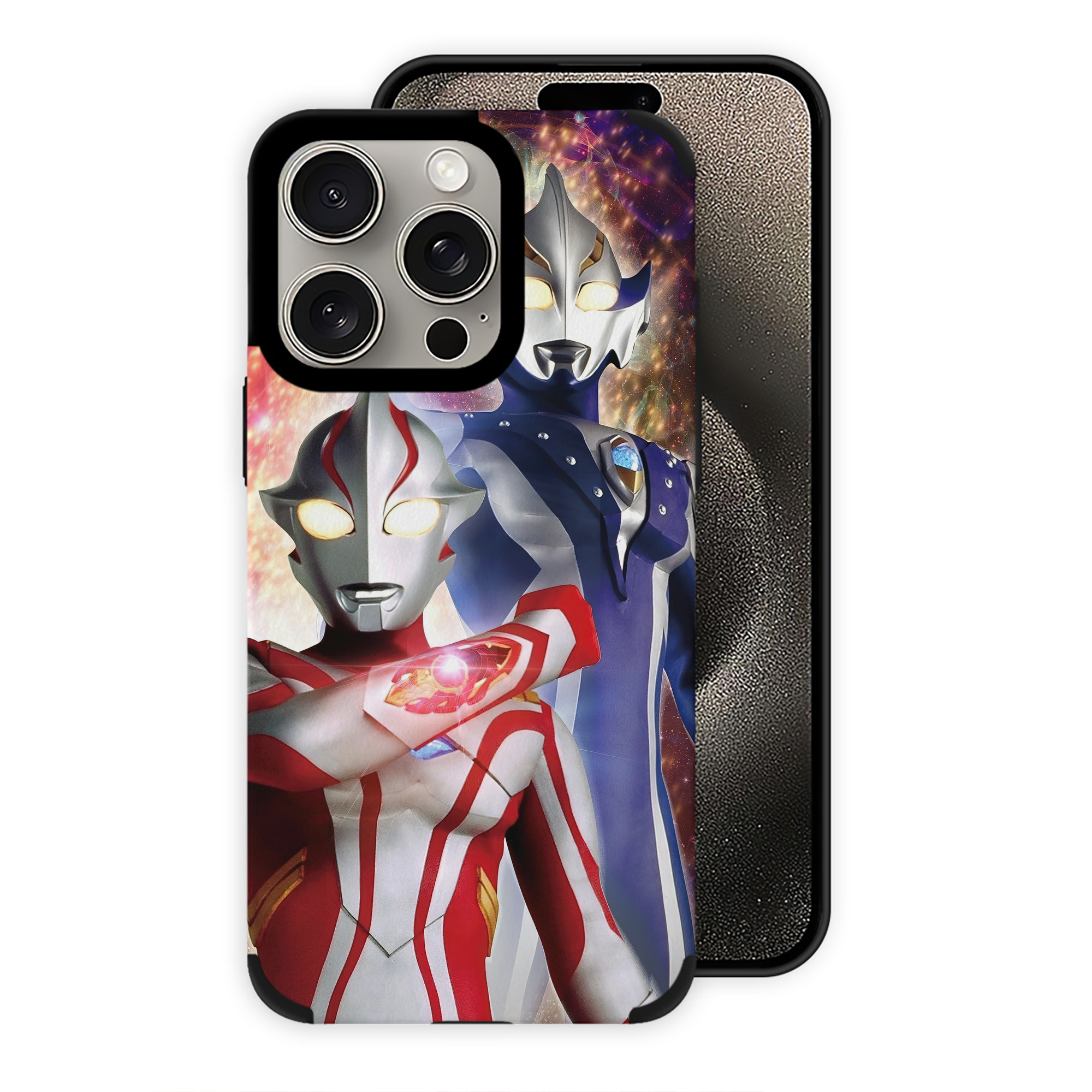 （画像用） ウルトラマン Ultraman 【iPhone15ProMax対応】 PUレザー スマホケース 耐衝撃＆黄変防止