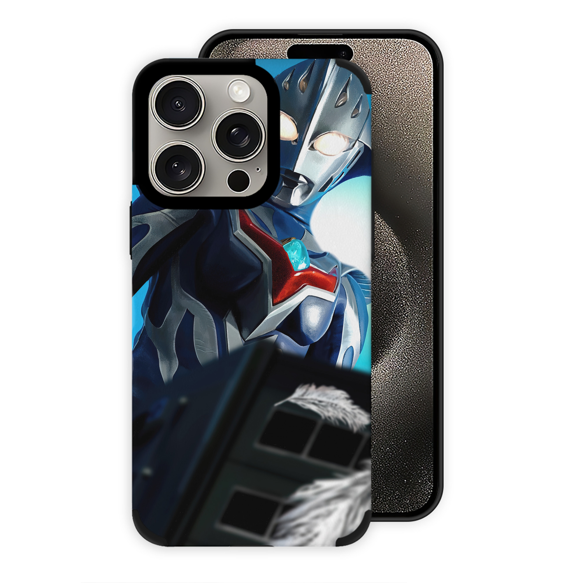 （画像用） ウルトラマン Ultraman 【iPhone15ProMax対応】 PUレザー スマホケース 耐衝撃＆黄変防止