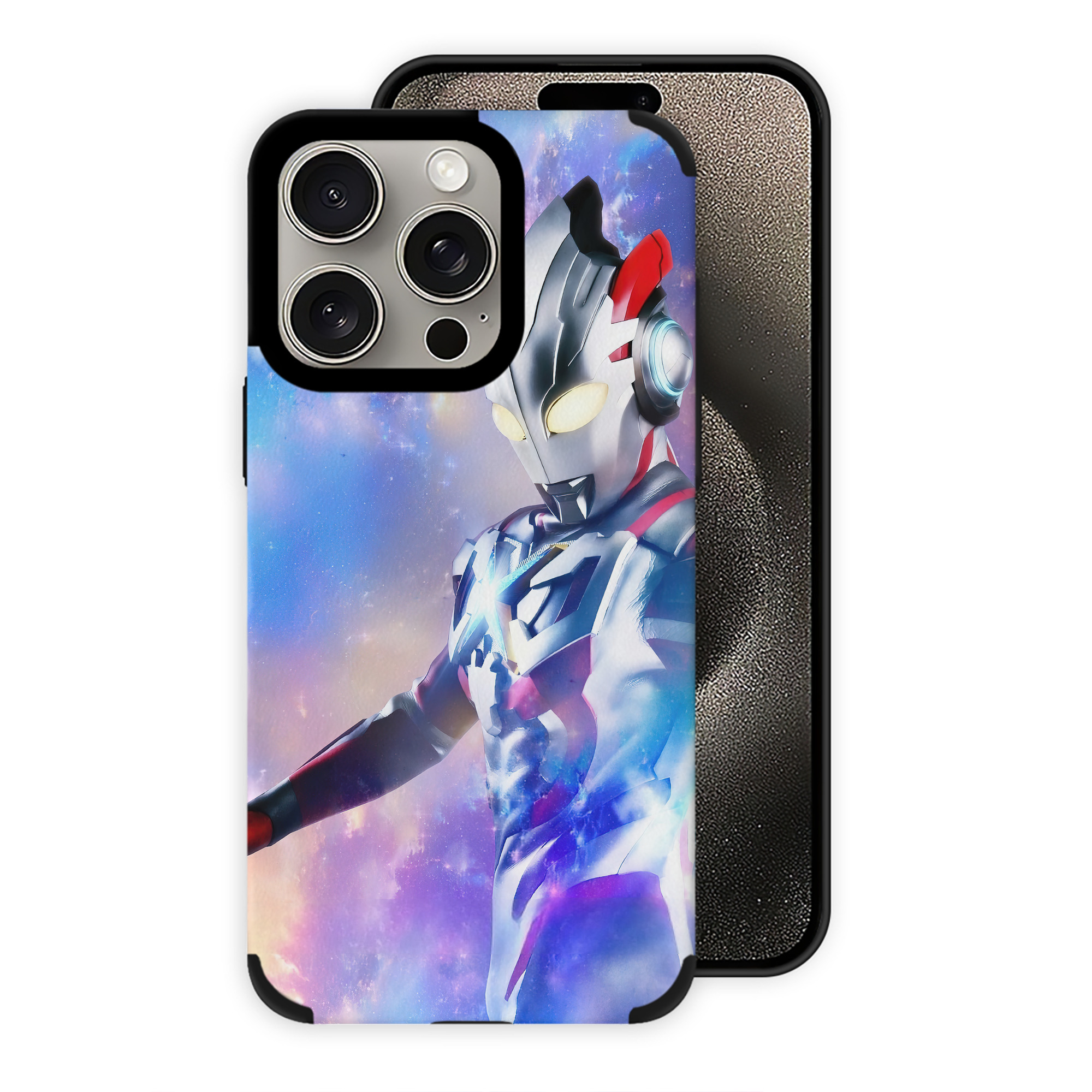 （画像用） ウルトラマン Ultraman 【iPhone15ProMax対応】 PUレザー スマホケース 耐衝撃＆黄変防止